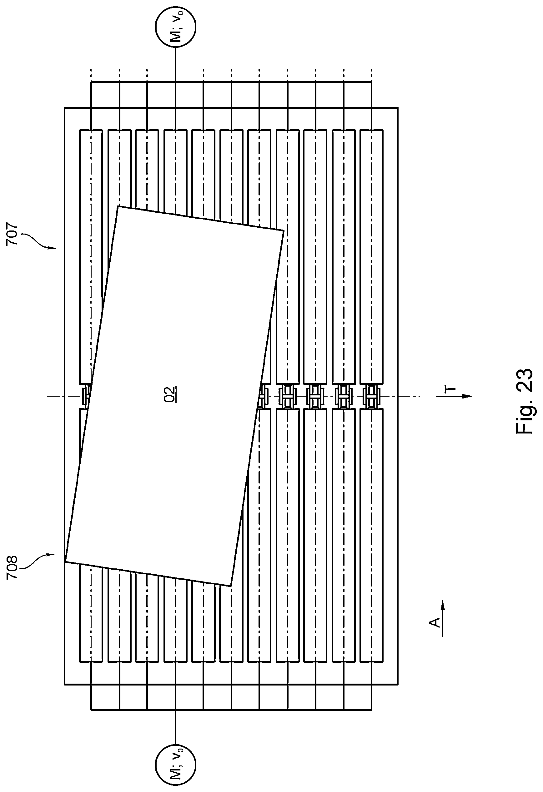 Patent US12351427 Figure 20 – Processing machine and method for activating at least one alignment segment of a processing machine