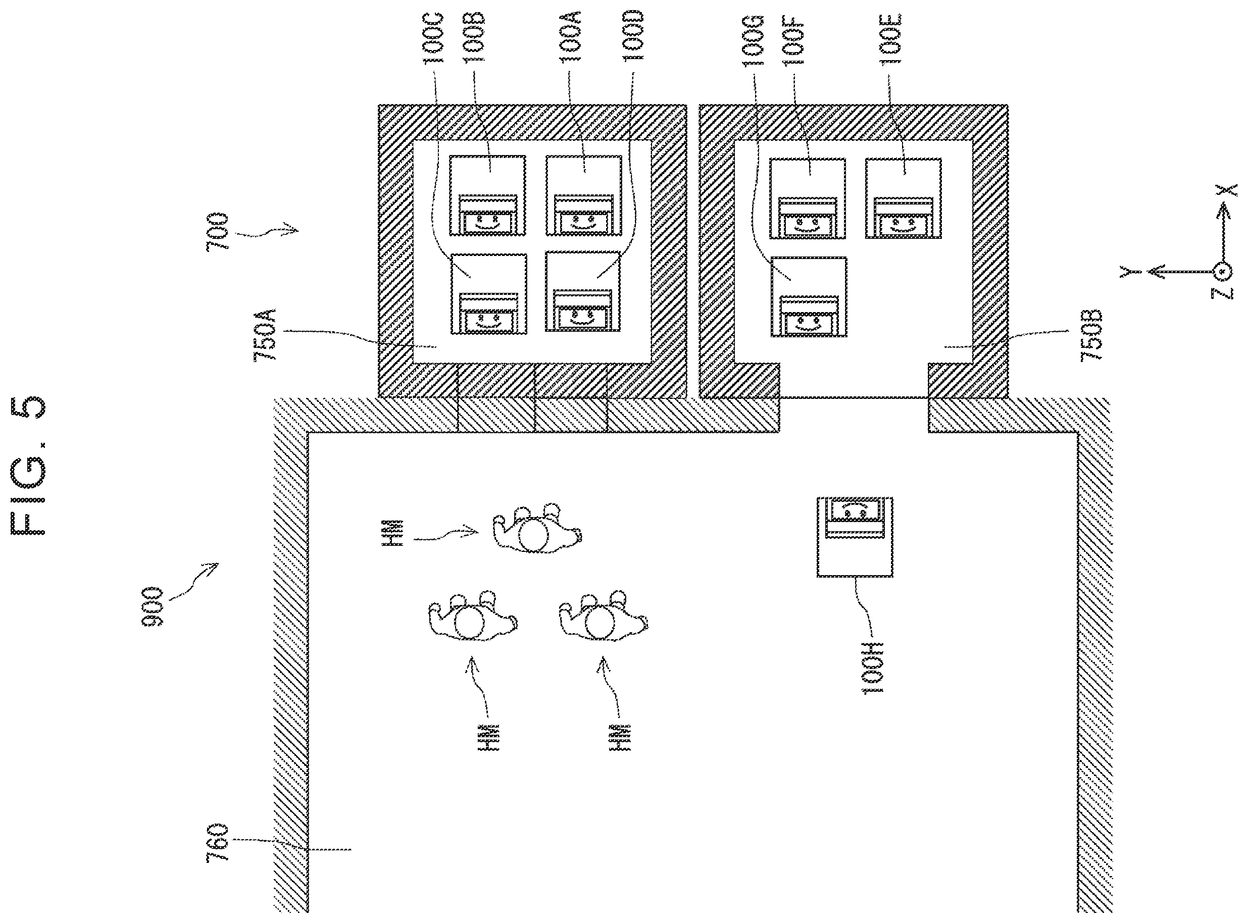 Patent US12351430 Figure 5 – Autonomous mobile system, autonomous mobile method, and autonomous mobile program