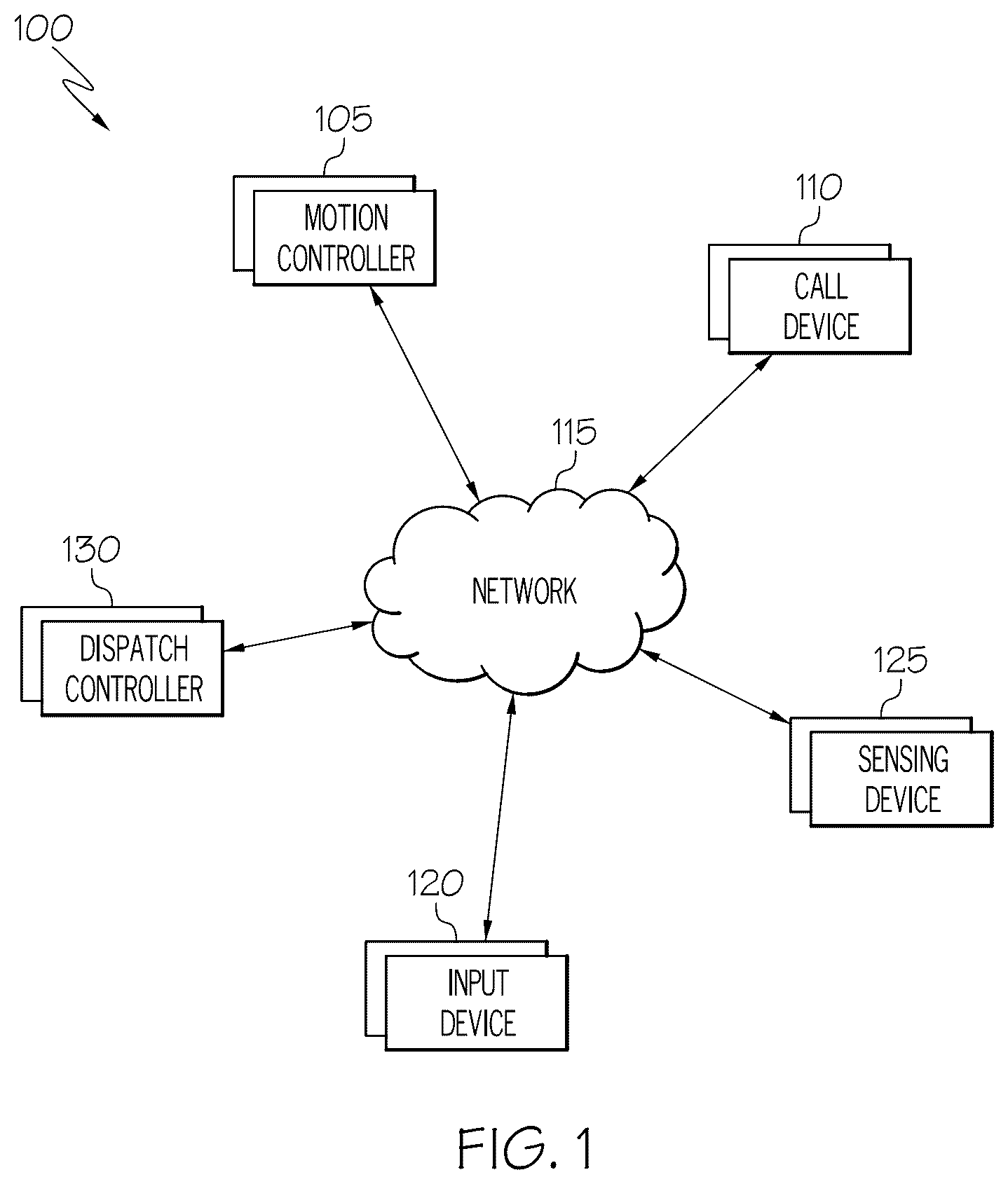 Patent US12351431 Figure 1 – Systems and methods for adjusting elevator load settings