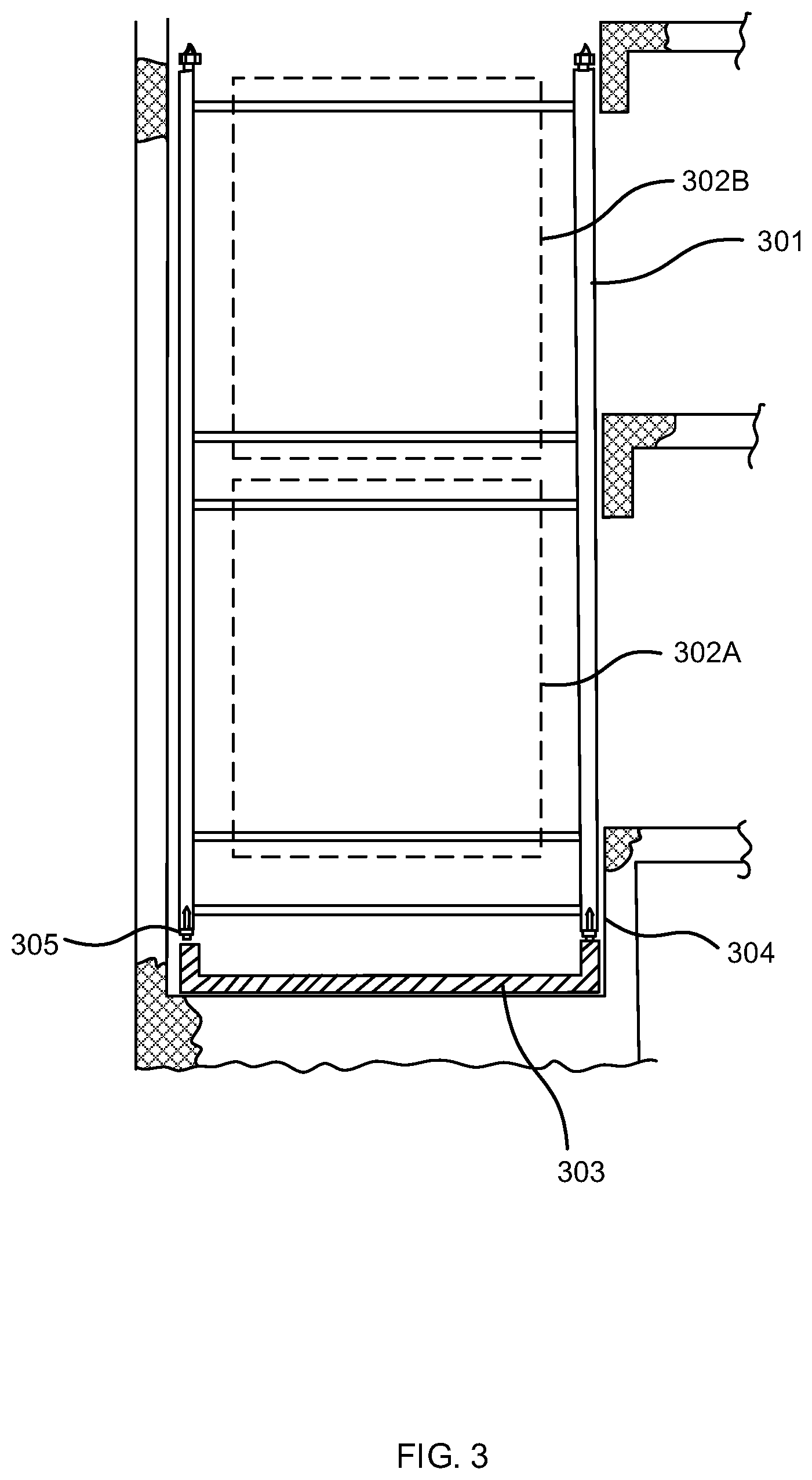 Patent US12351432 Figure 3 – Modular lift system for building cores