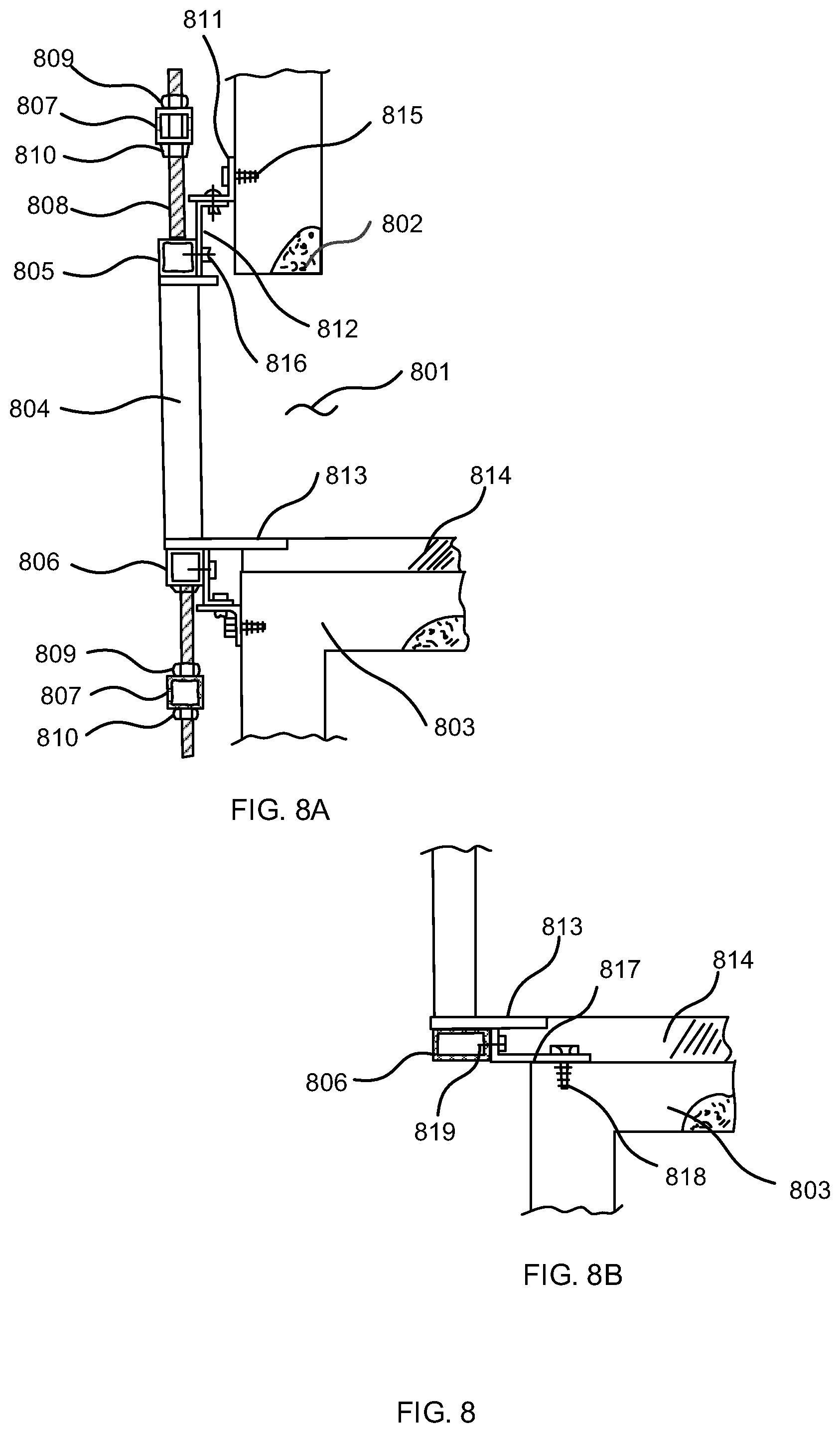 Patent US12351432 Figure 8 – Modular lift system for building cores