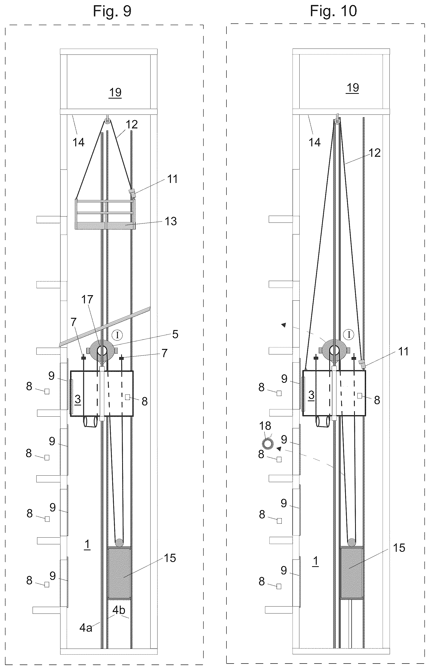 Patent US12351433 Figure 5 – Method for constructing an elevator, guide rail installation apparatus, guide rail installation arrangement and method for installing a guide rail of an elevator