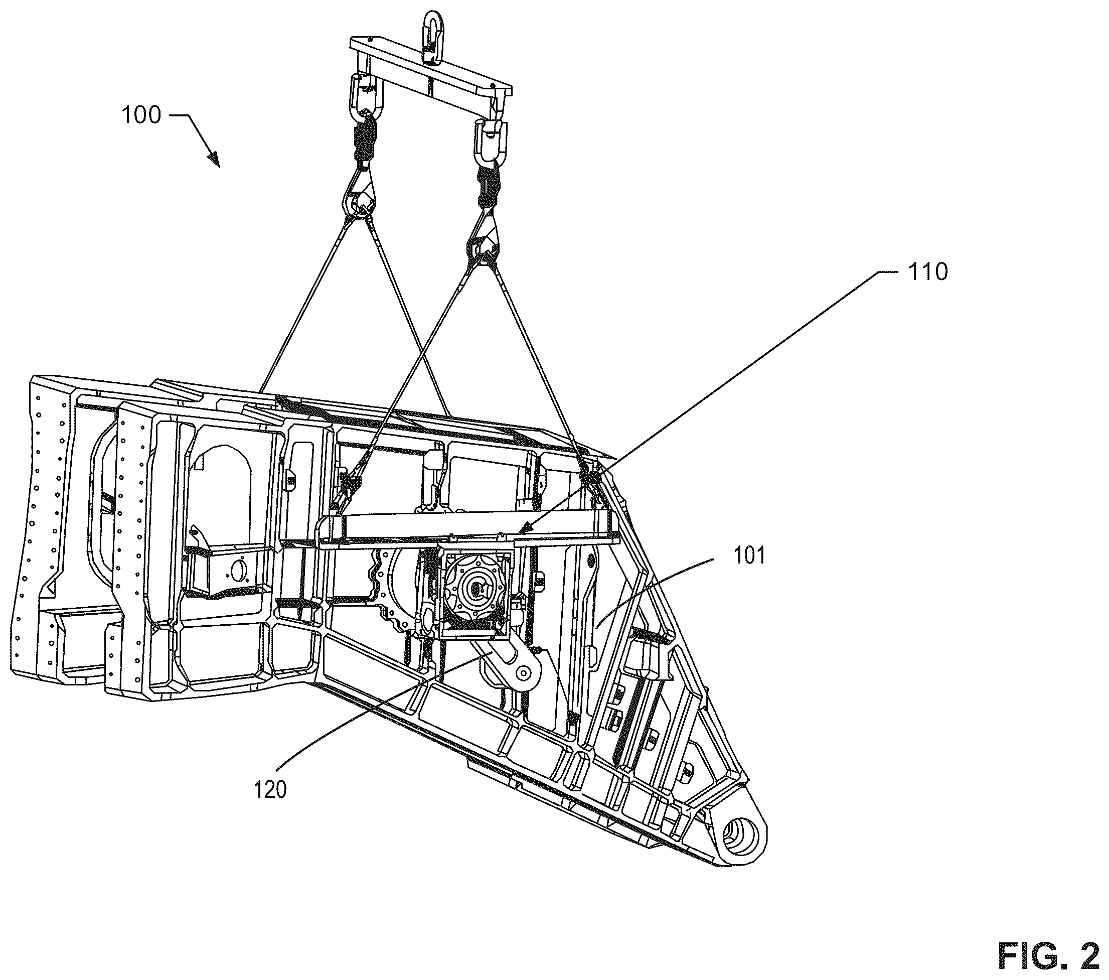 Patent US12351435 Figure 2 – Rotation hoists