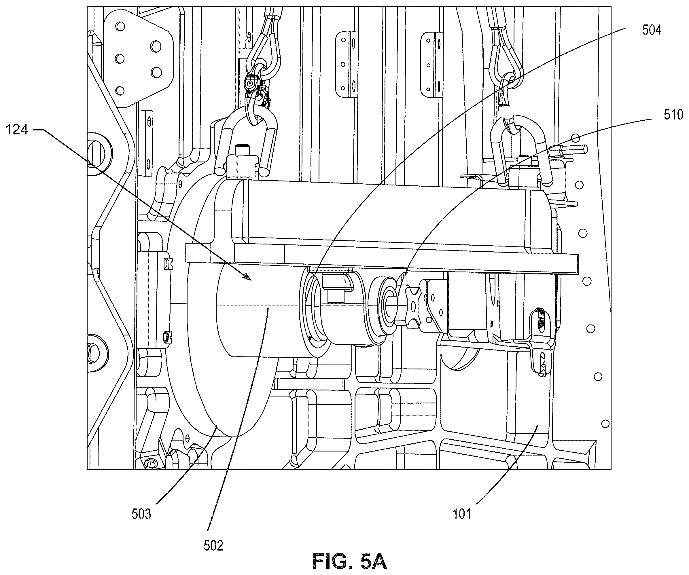 Patent US12351435 Figure 6 – Rotation hoists