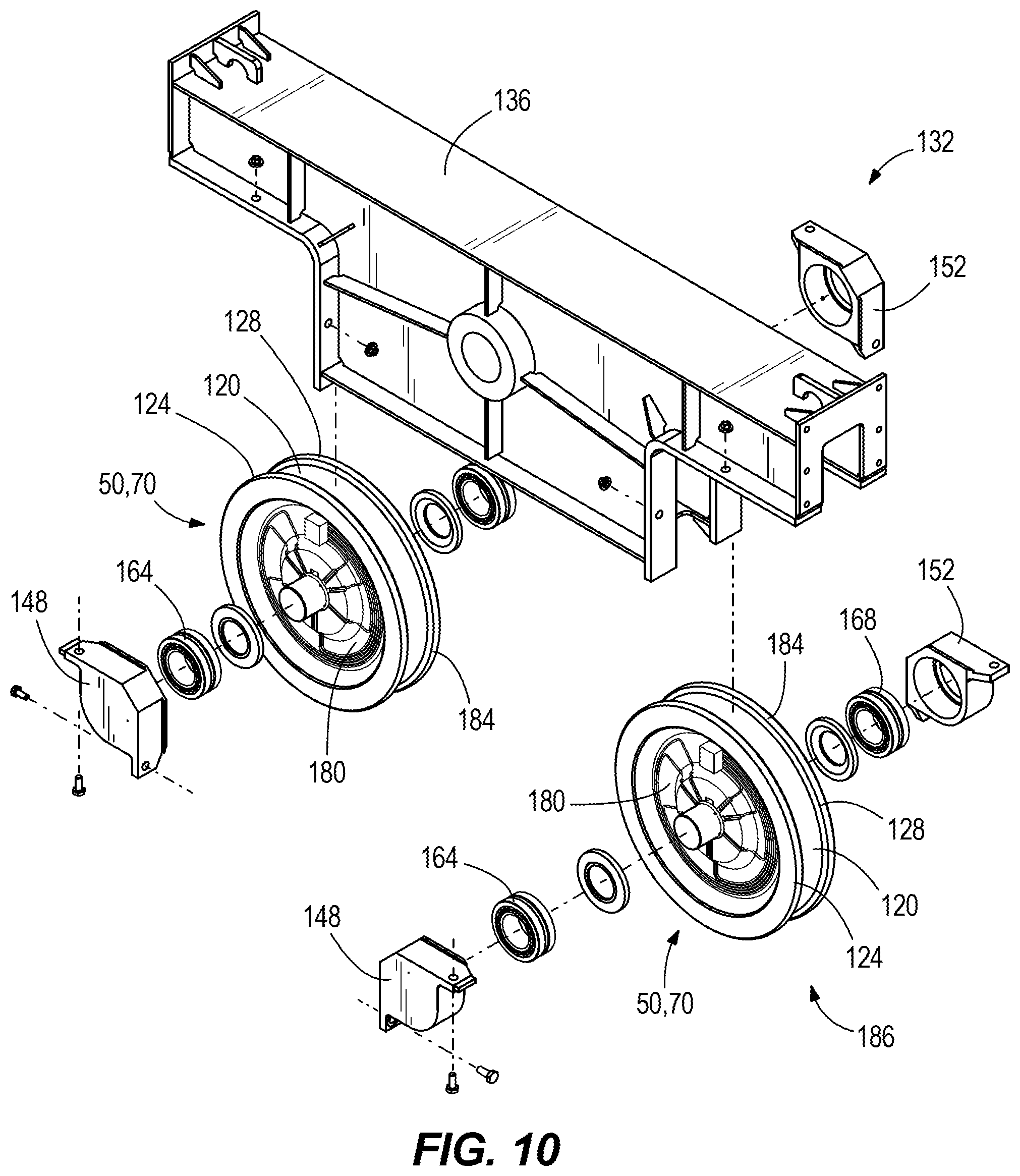 Patent US12351436 Figure 9 – Structural health monitoring system for material handling systems