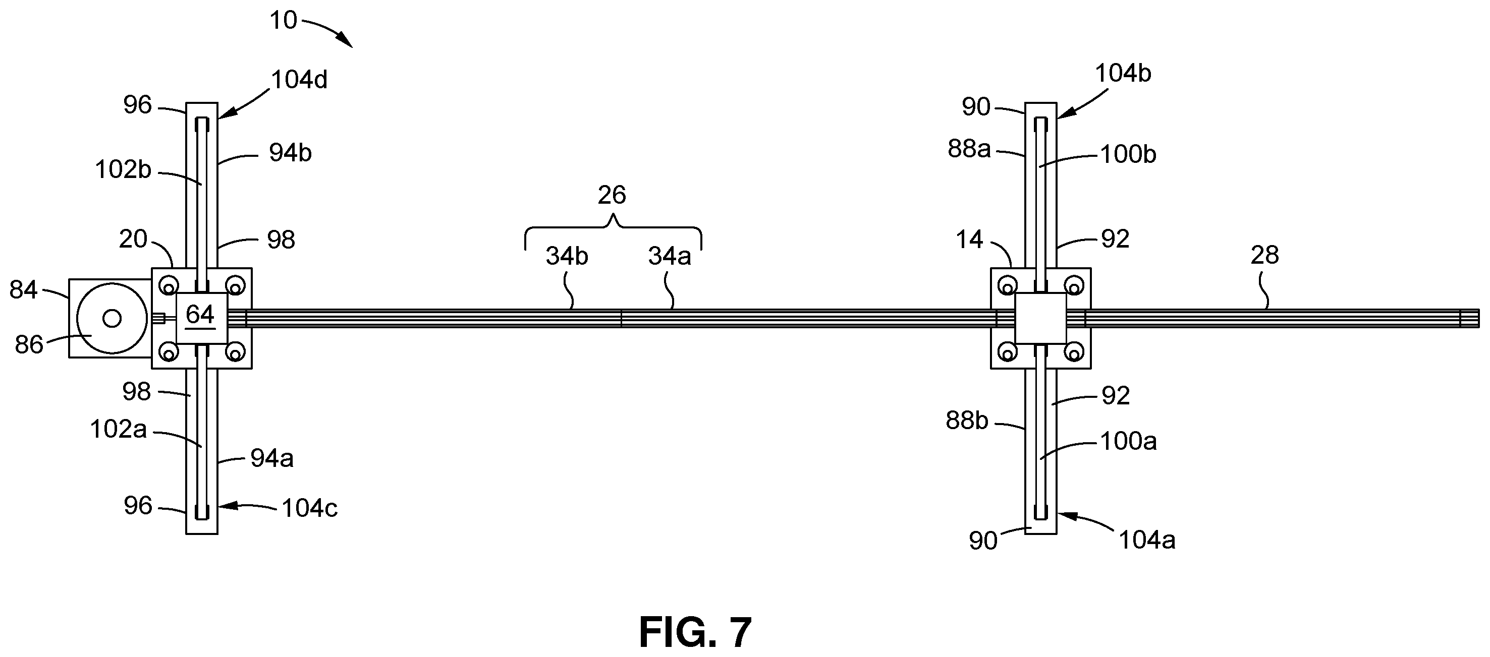 Patent US12351437 Figure 4 – Modular crane component system