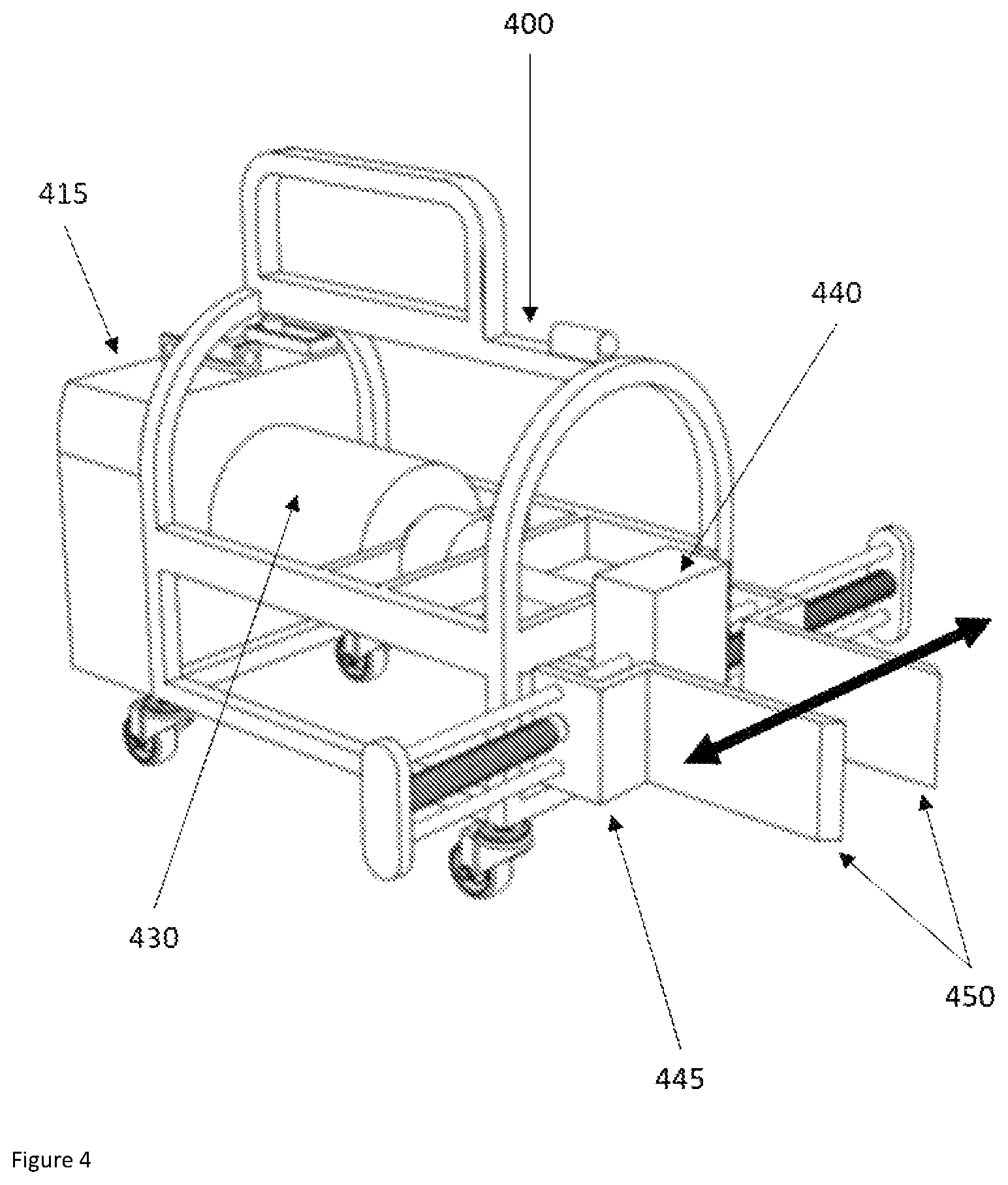 Patent US12351438 Figure 4 – Portable article lifter, separator, and compressor