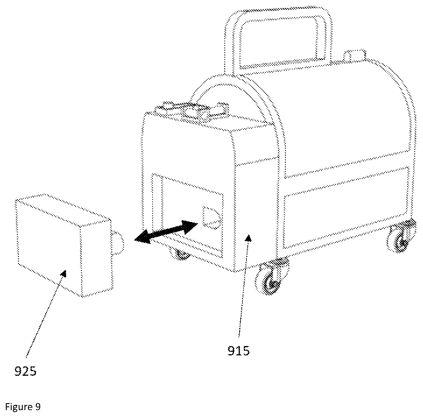 Patent US12351438 Figure 9 – Portable article lifter, separator, and compressor
