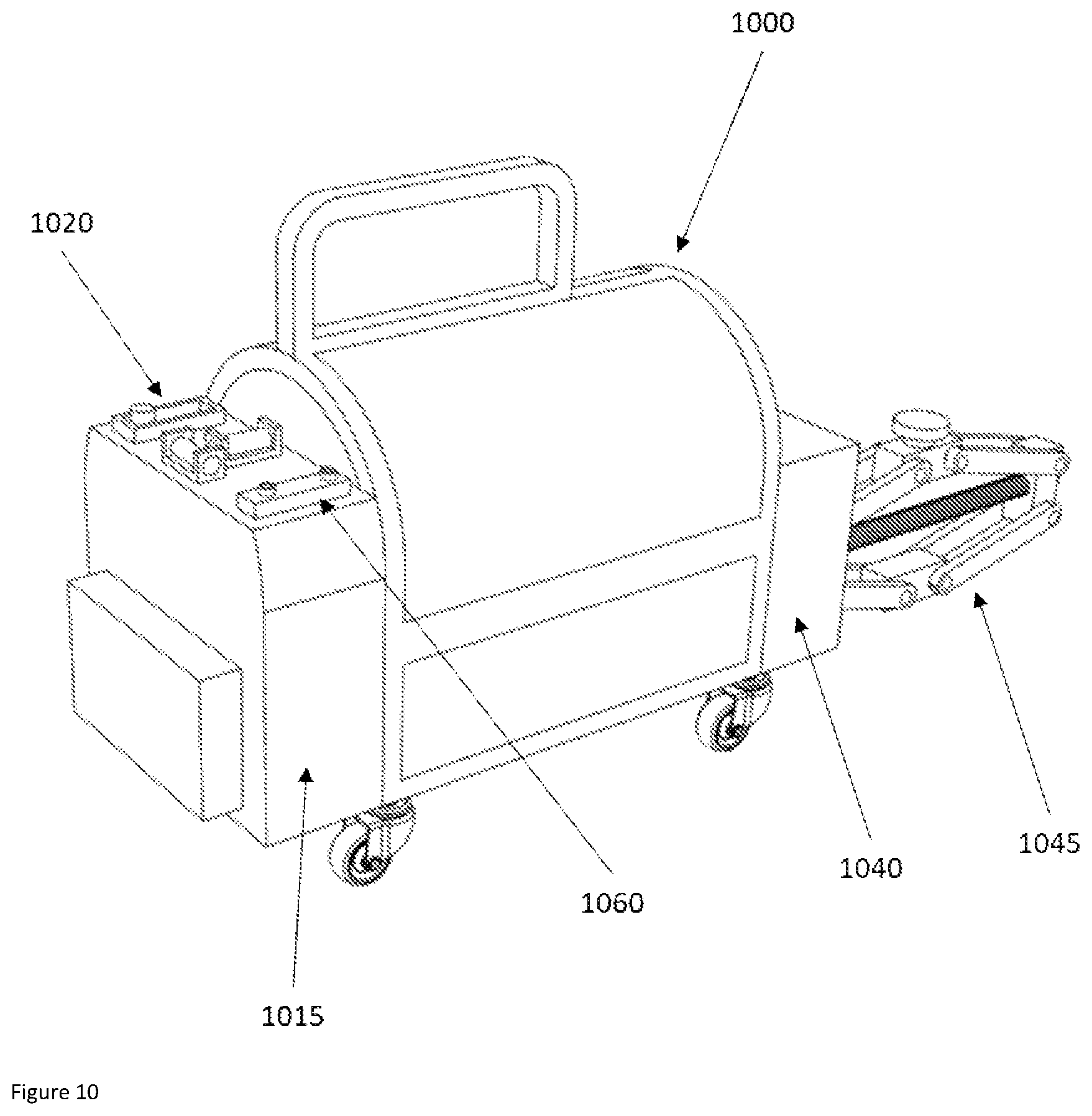 Patent US12351438 Figure 10 – Portable article lifter, separator, and compressor