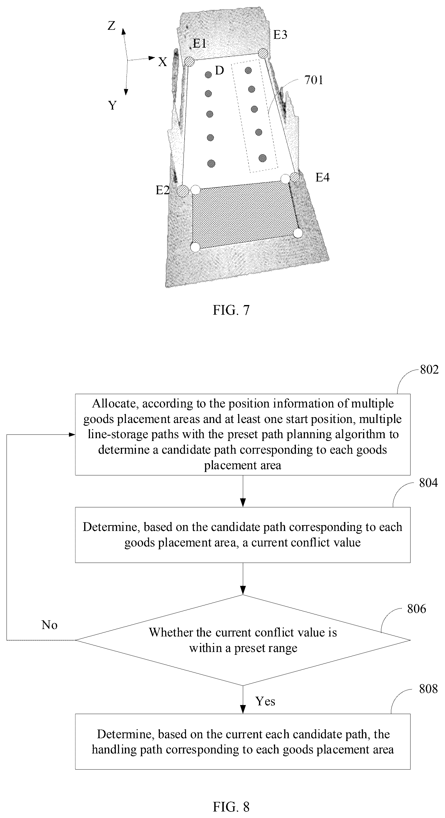 Patent US12351440 Figure 4 – Path planning method of handling device, handling device and electronic device