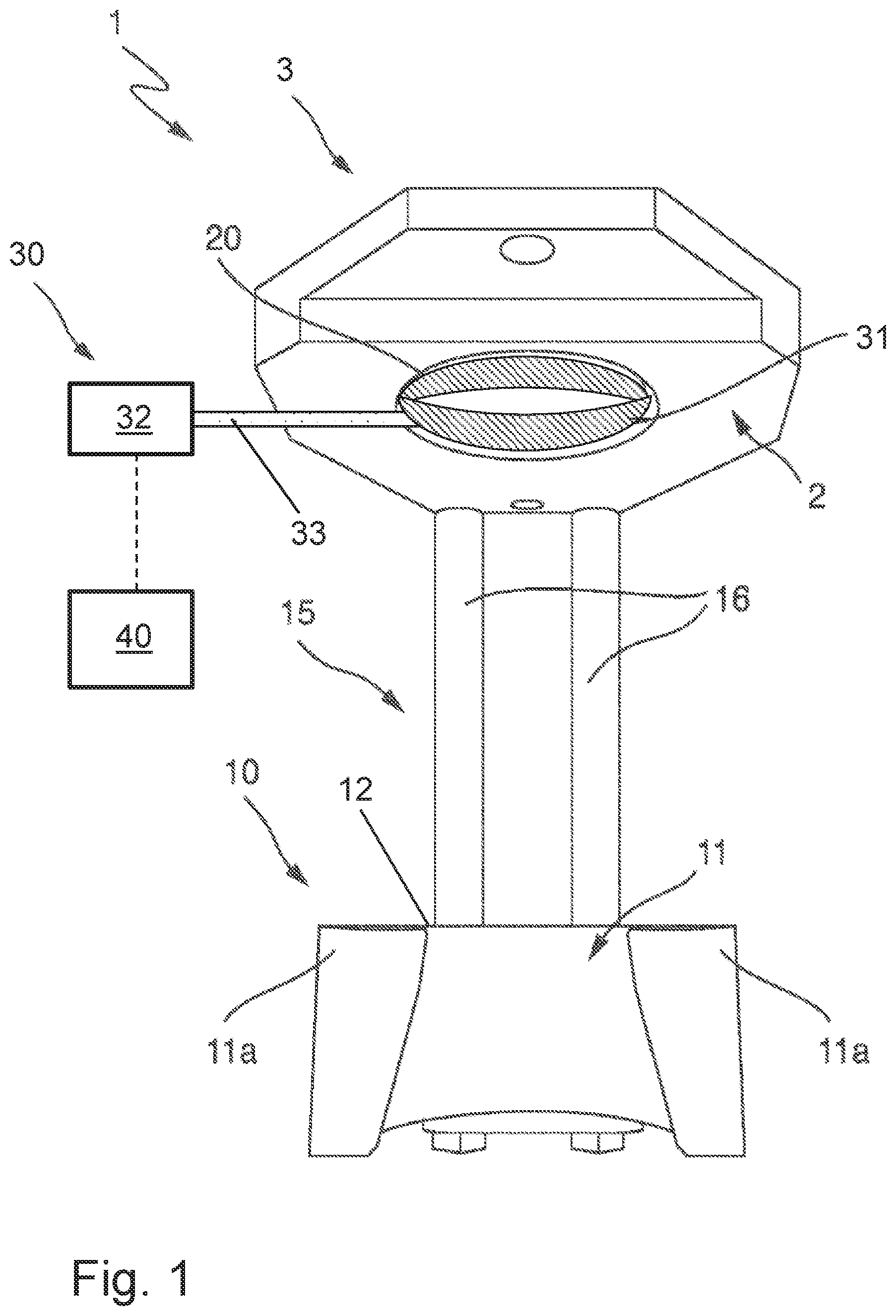 Patent US12351445 — Centering a container for the processing thereof — Figure 1