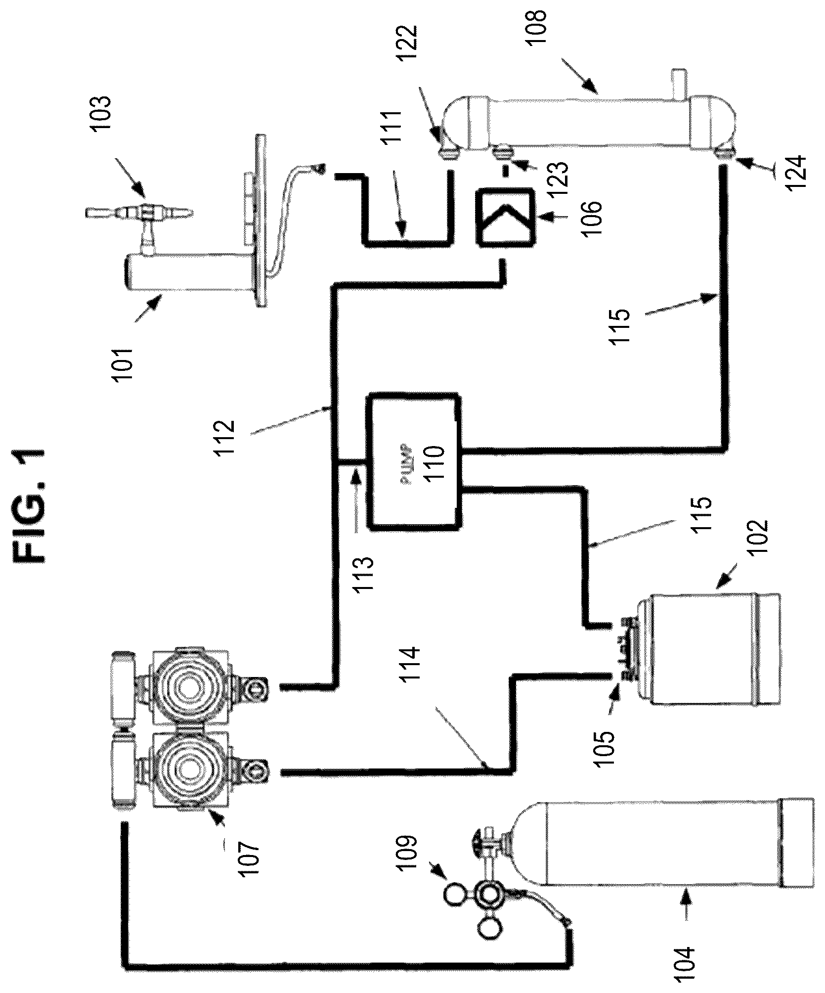 Patent US12351447 Figure 1 – Selectable gas infused beverage dispensing system