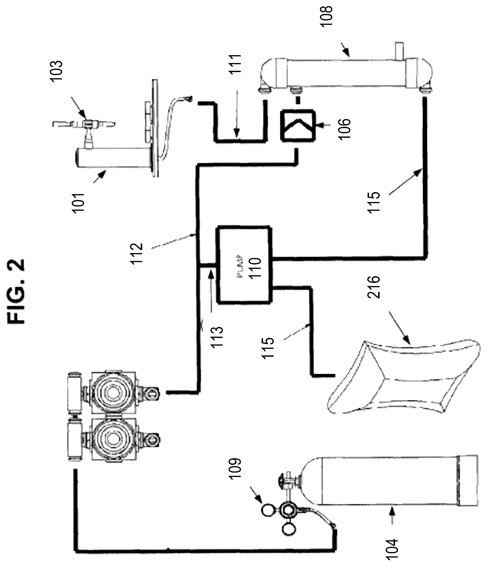 Patent US12351447 Figure 2 – Selectable gas infused beverage dispensing system
