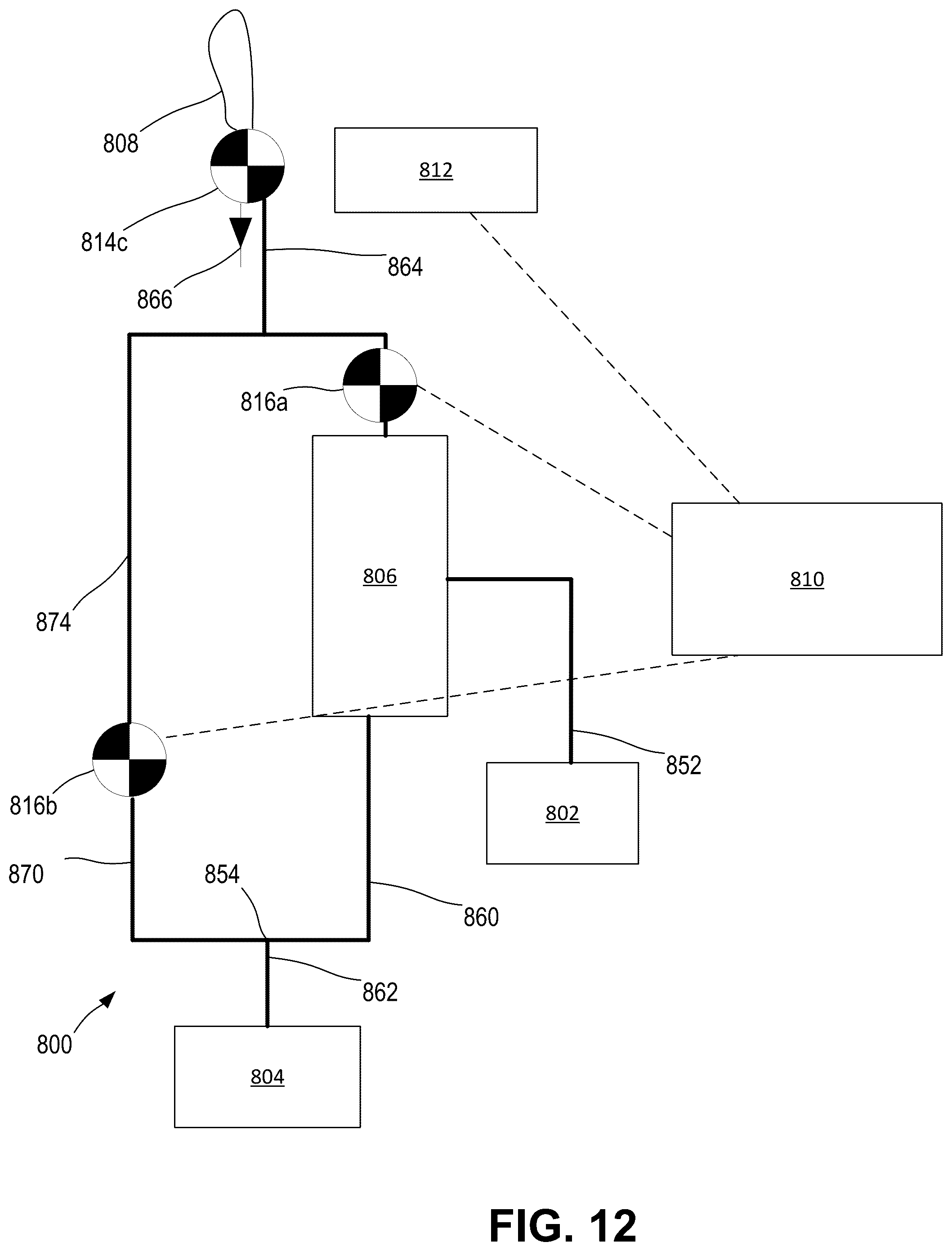 Patent US12351447 Figure 13 – Selectable gas infused beverage dispensing system