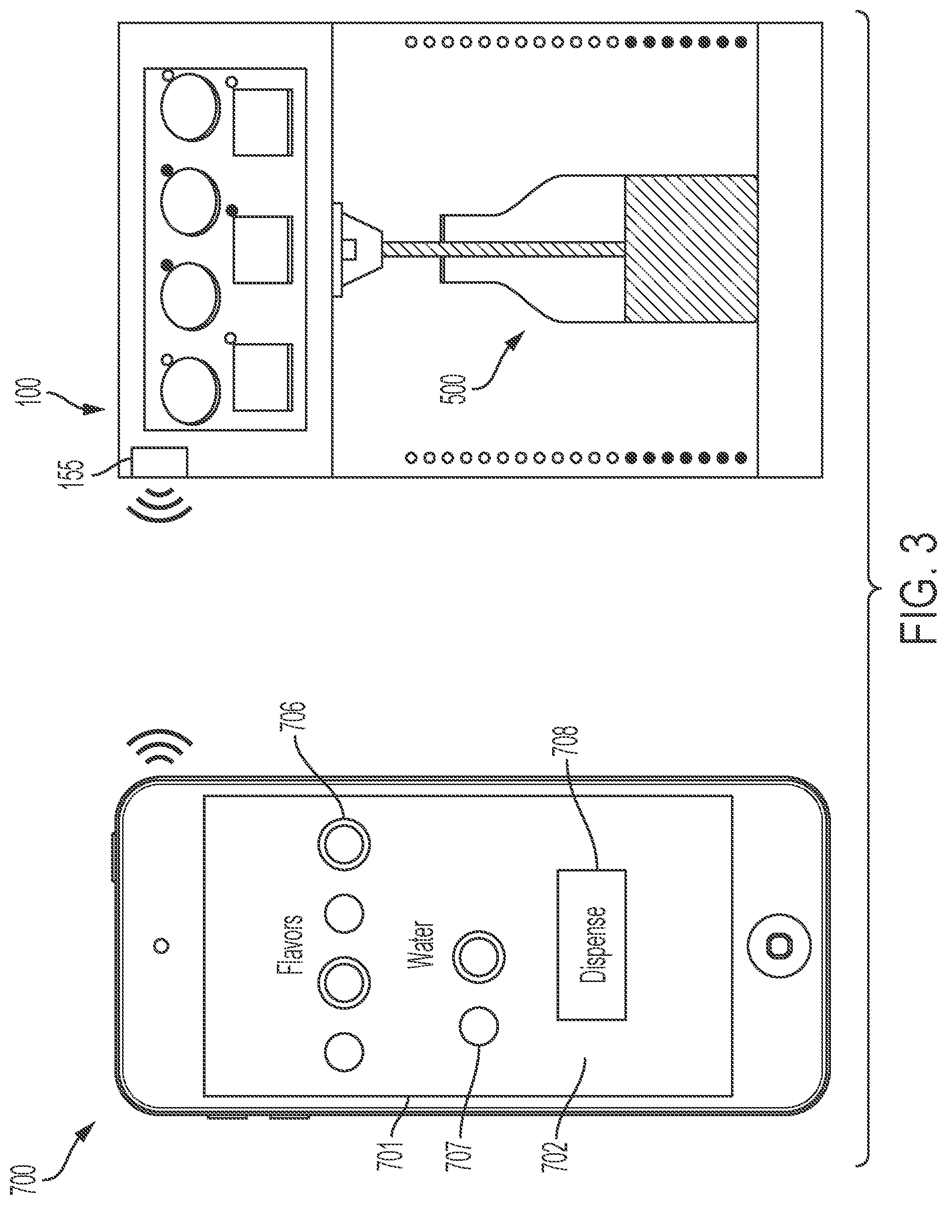 Patent US12351448 Figure 3 – Beverage dispenser with beverage-level indicator