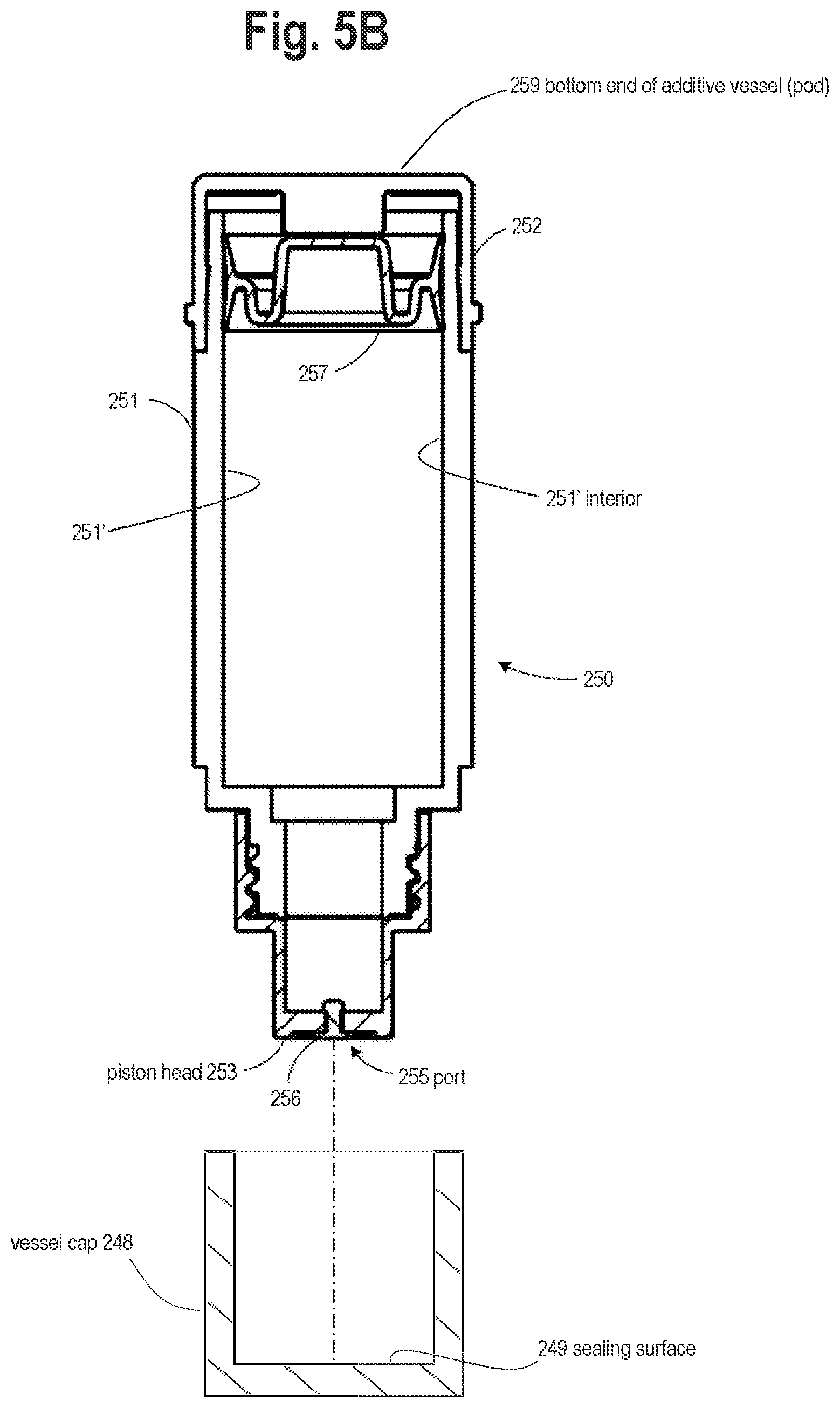 Patent US12351449 Figure 8 – Portable beverage container systems and methods for adjusting the composition of a beverage