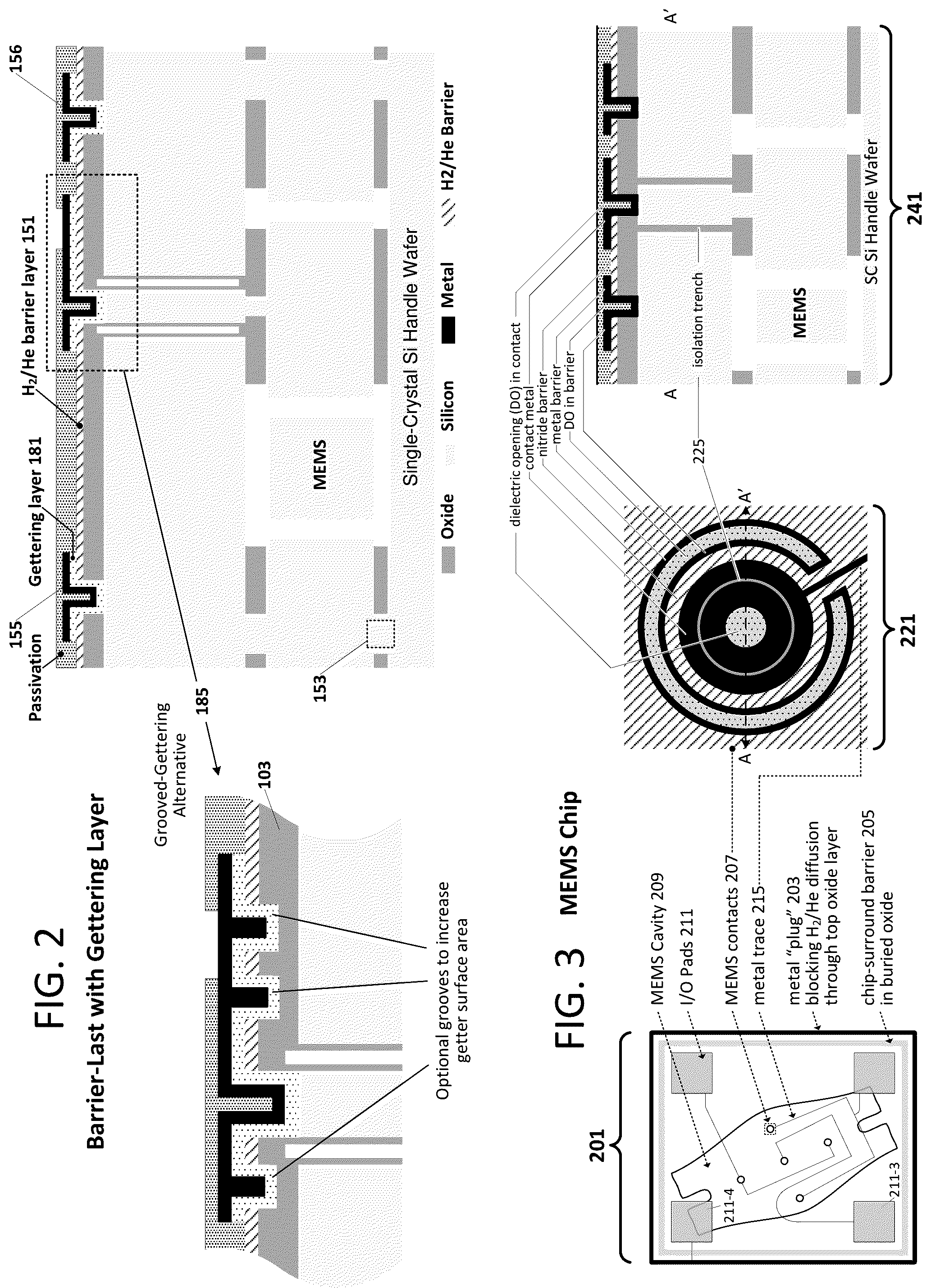 Patent US12351452 Figure 2 – MEMS with small-molecule barricade