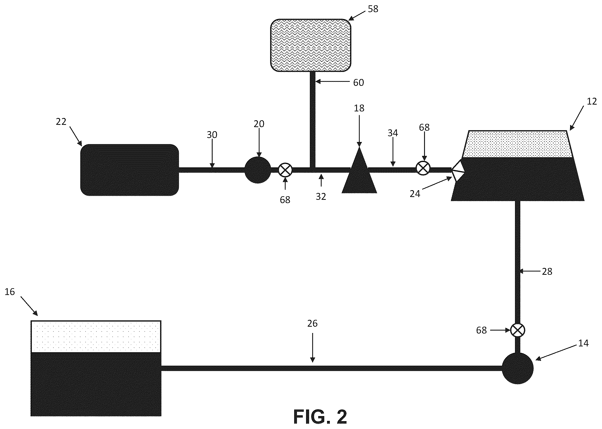 Patent US12351481 Figure 3 – Systems and processes for injecting gas-infused additives