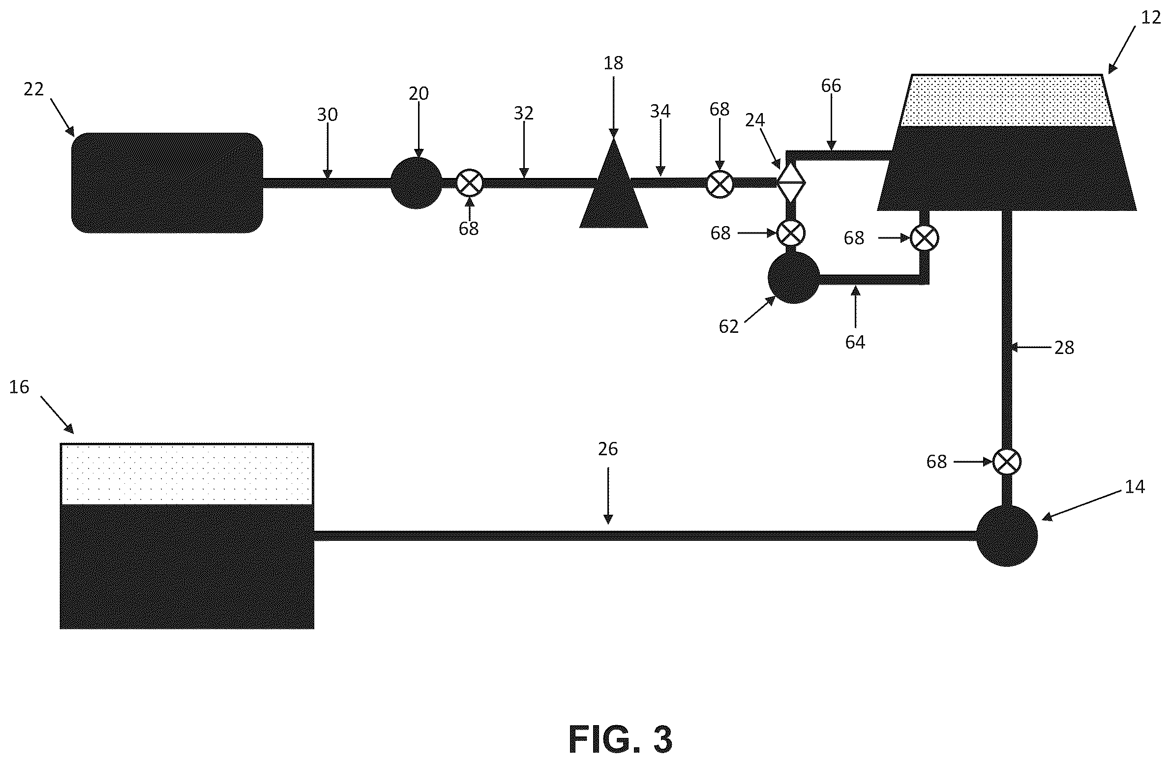 Patent US12351481 Figure 4 – Systems and processes for injecting gas-infused additives