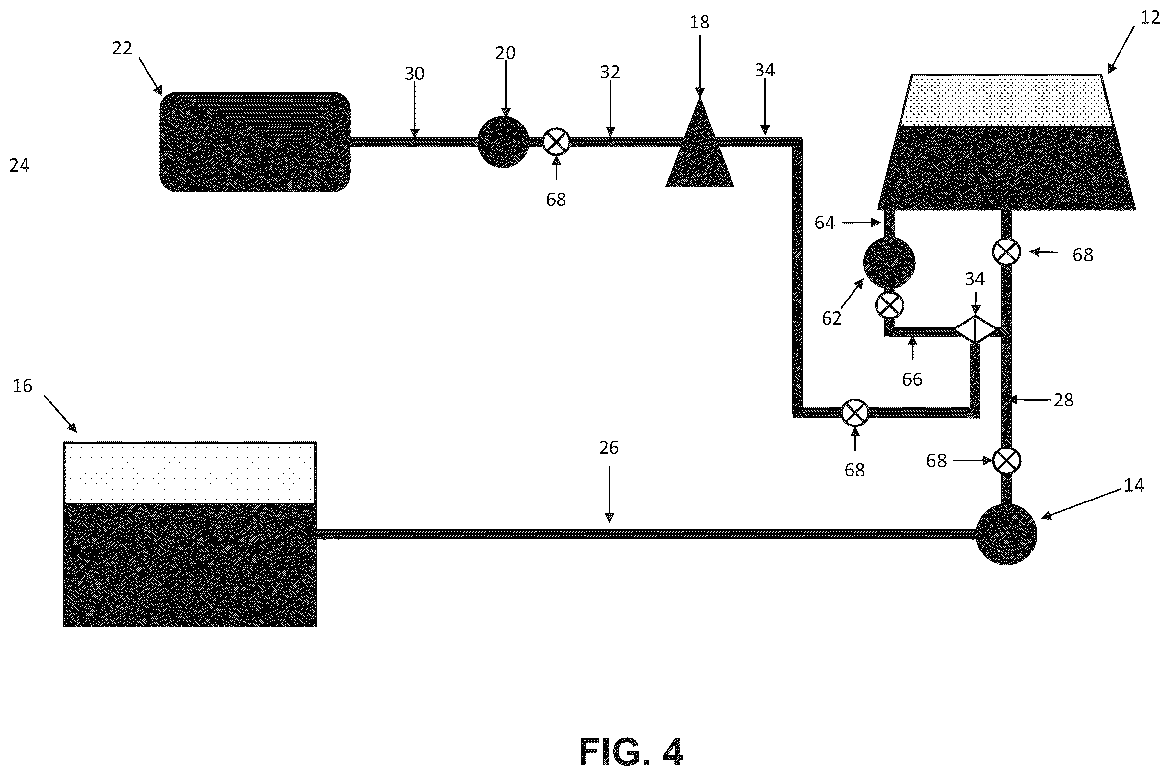 Patent US12351481 Figure 5 – Systems and processes for injecting gas-infused additives