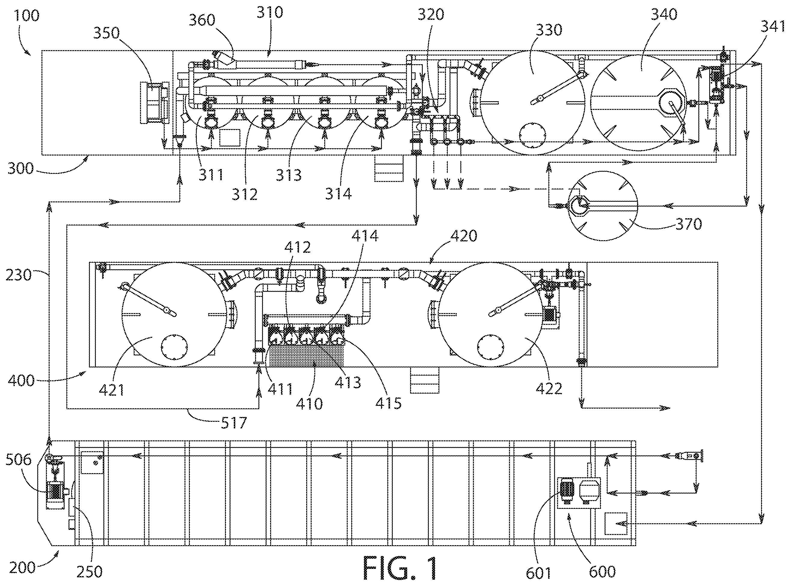 Patent US12351482 Figure 1 – Method for the treatment of wastewater