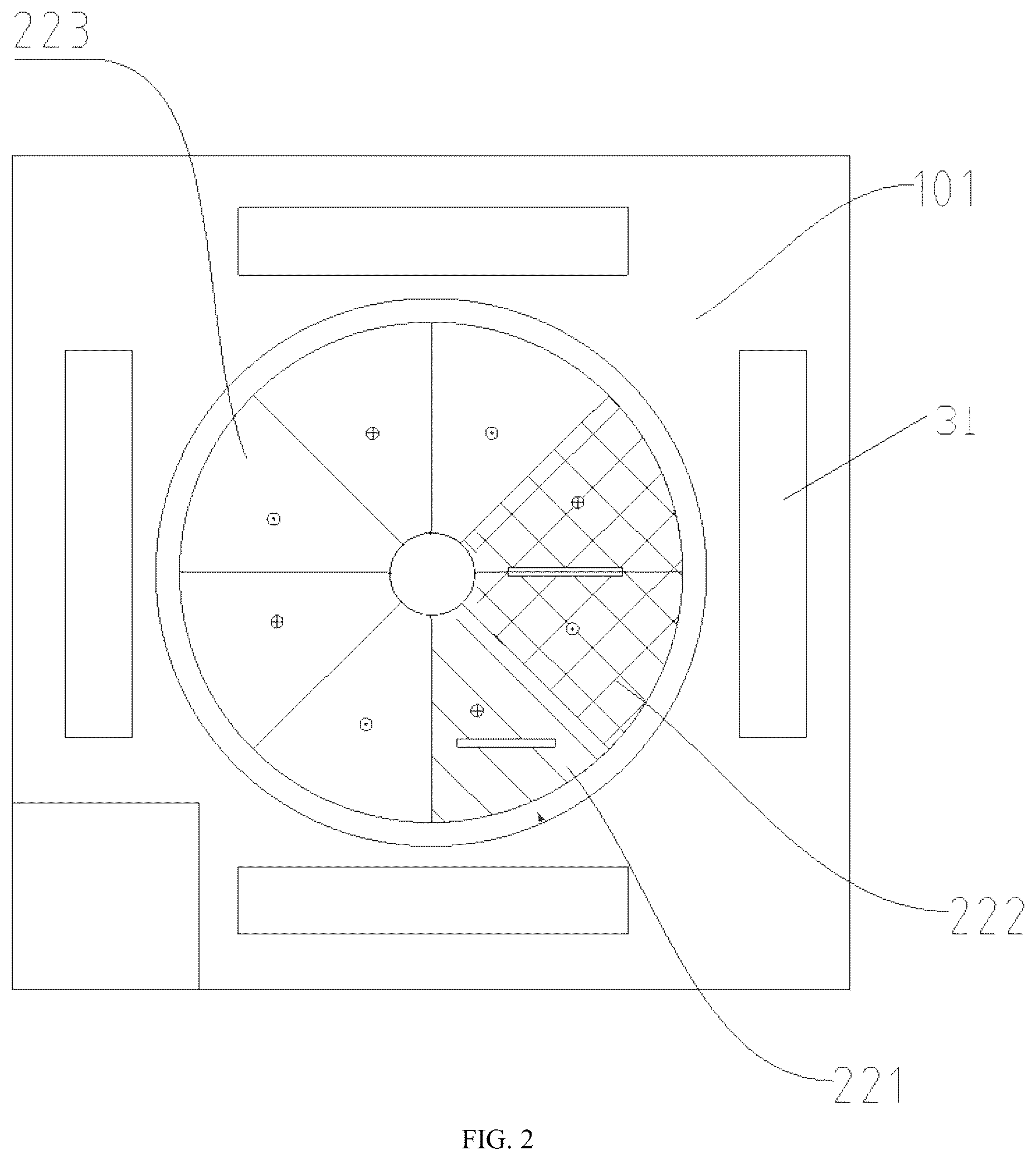 Patent US12351495 Figure 2 – Wastewater treatment system, construction method for wastewater treatment system, and wastewater treatment cylinder