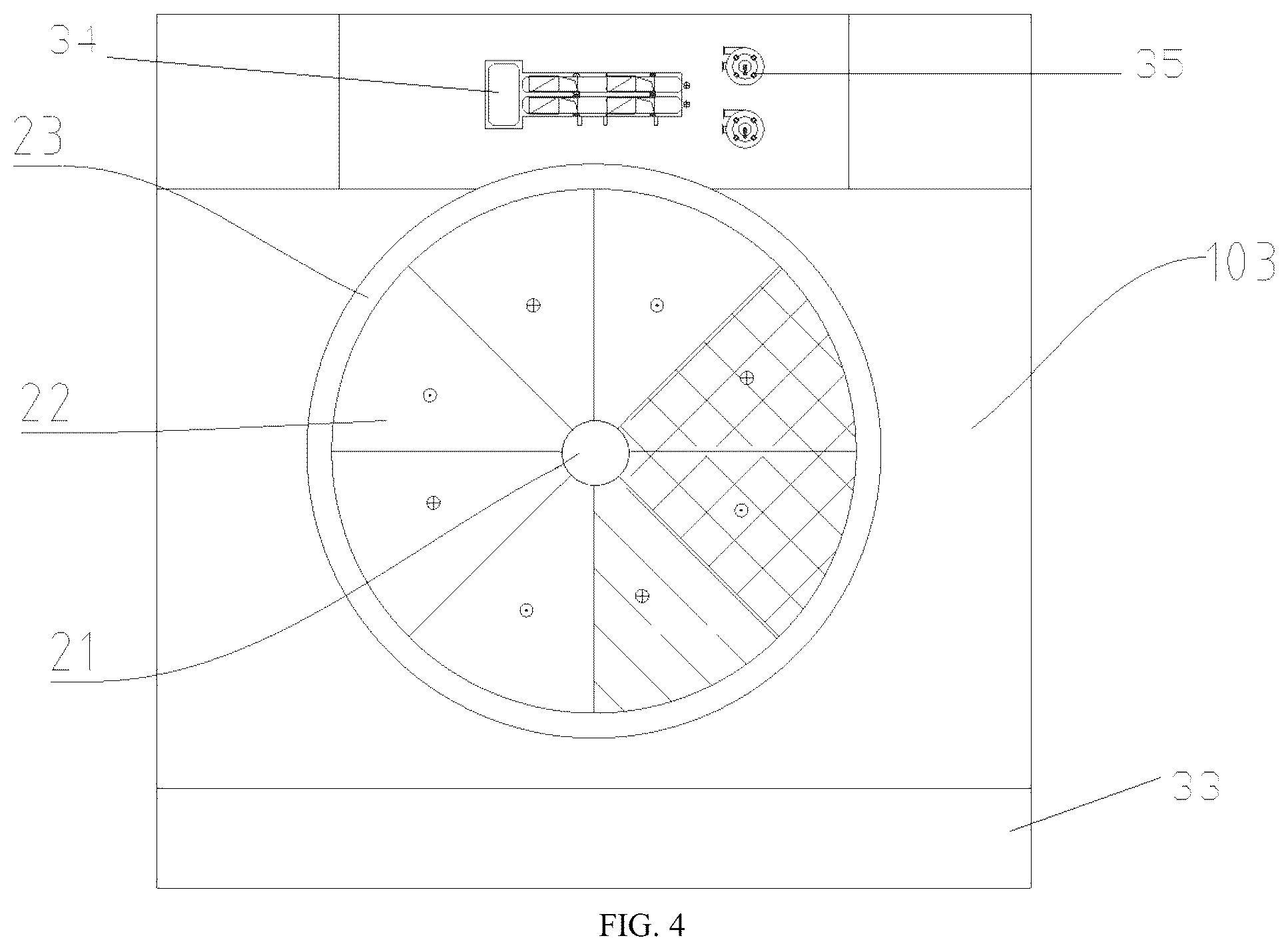 Patent US12351495 Figure 4 – Wastewater treatment system, construction method for wastewater treatment system, and wastewater treatment cylinder