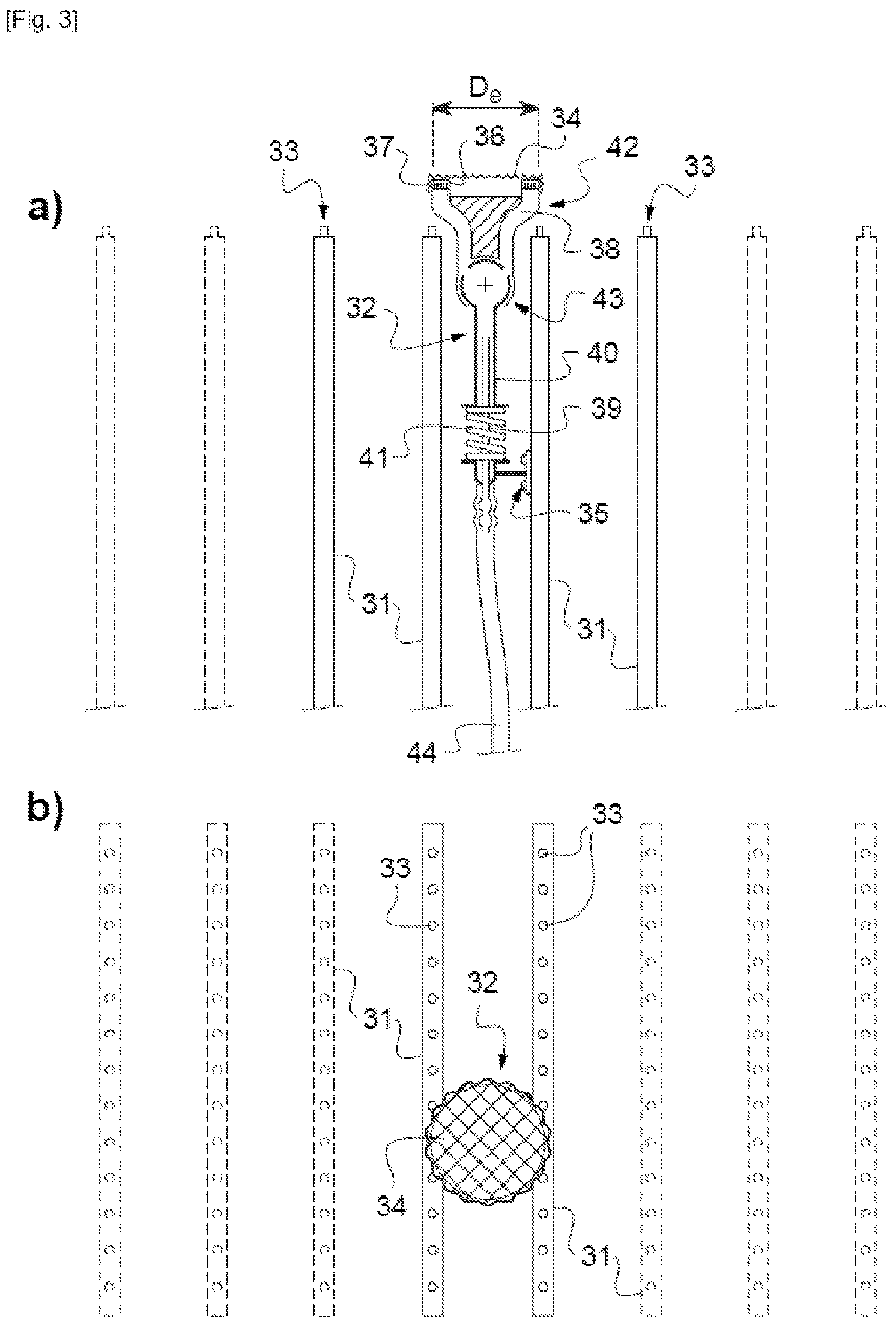 Patent US12351500 Figure 3 – Tool for locally cooling a glass sheet