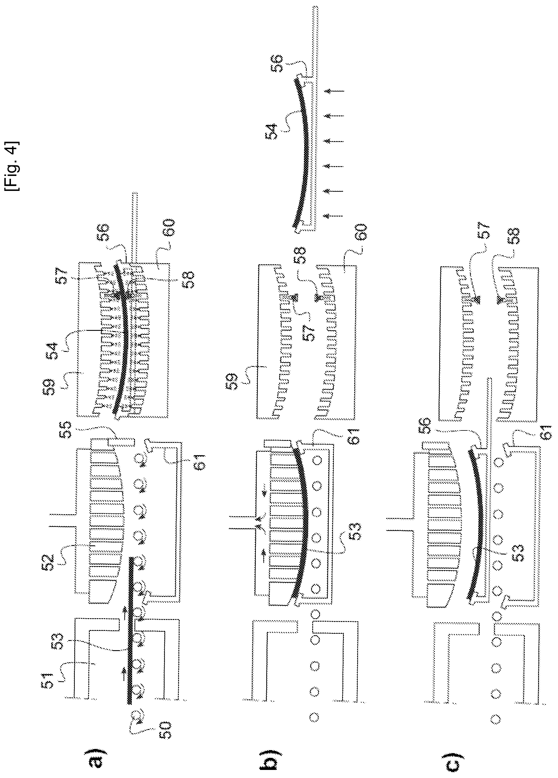 Patent US12351500 Figure 4 – Tool for locally cooling a glass sheet