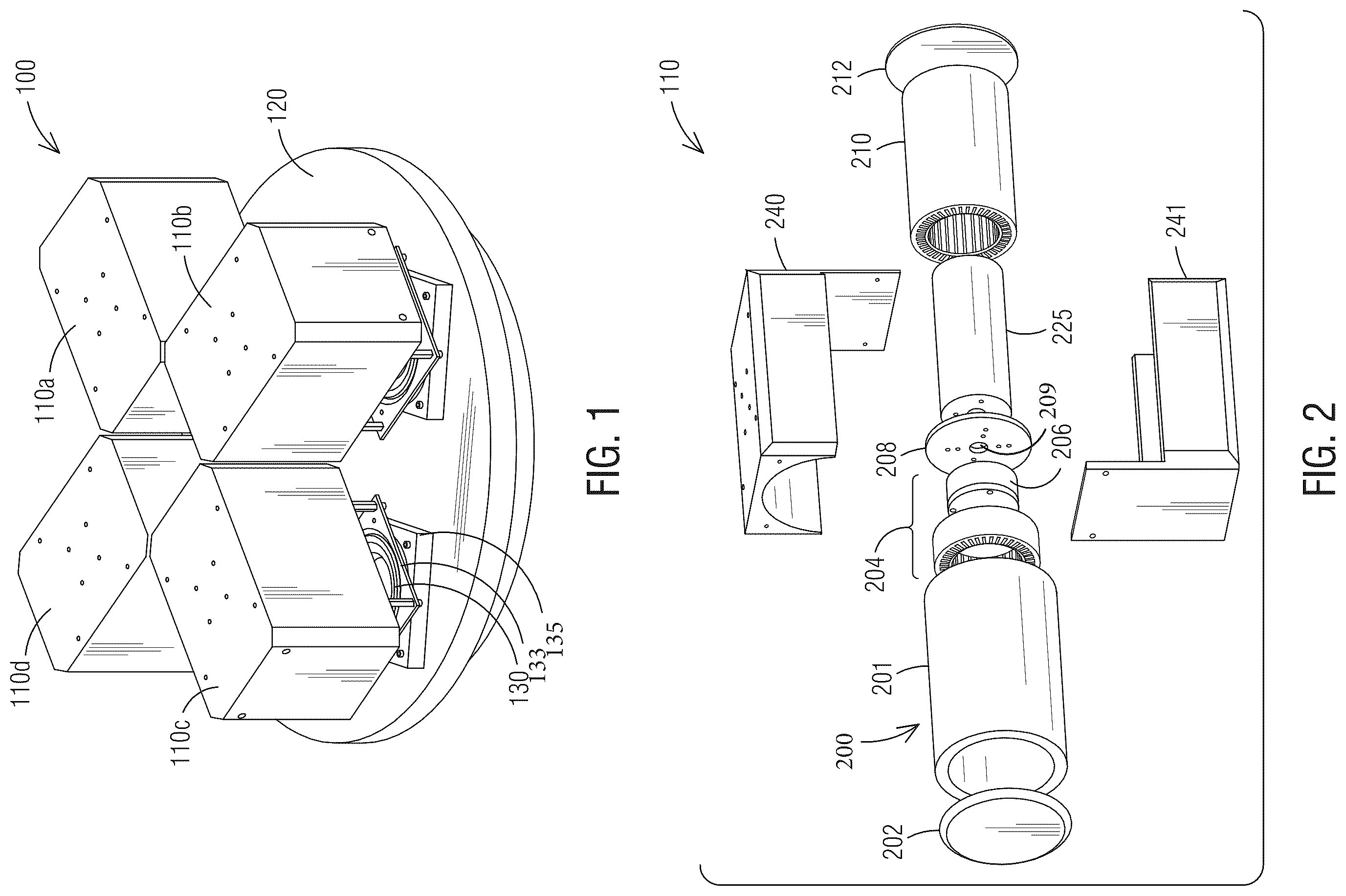 Patent US12351503 Figure 1 – System and method for rapidly rotating and transferring molten material and powdered material from a first chamber to a second chamber in a micro-gravity environment