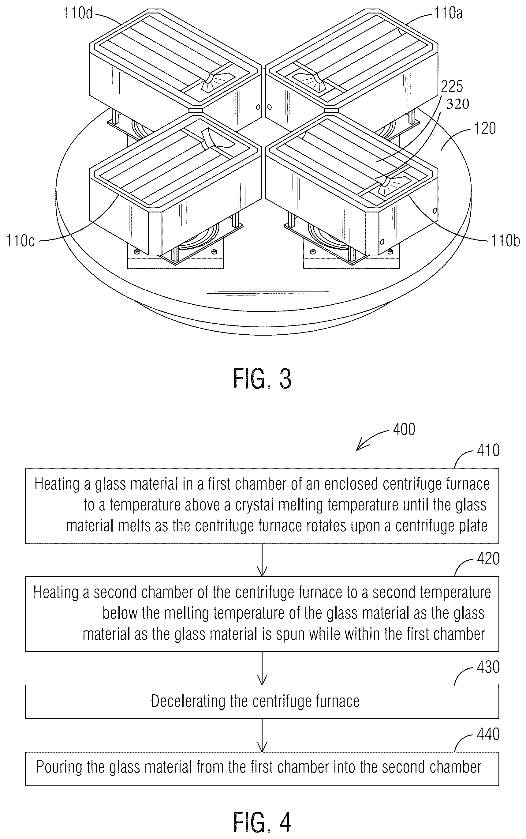 Patent US12351503 Figure 2 – System and method for rapidly rotating and transferring molten material and powdered material from a first chamber to a second chamber in a micro-gravity environment