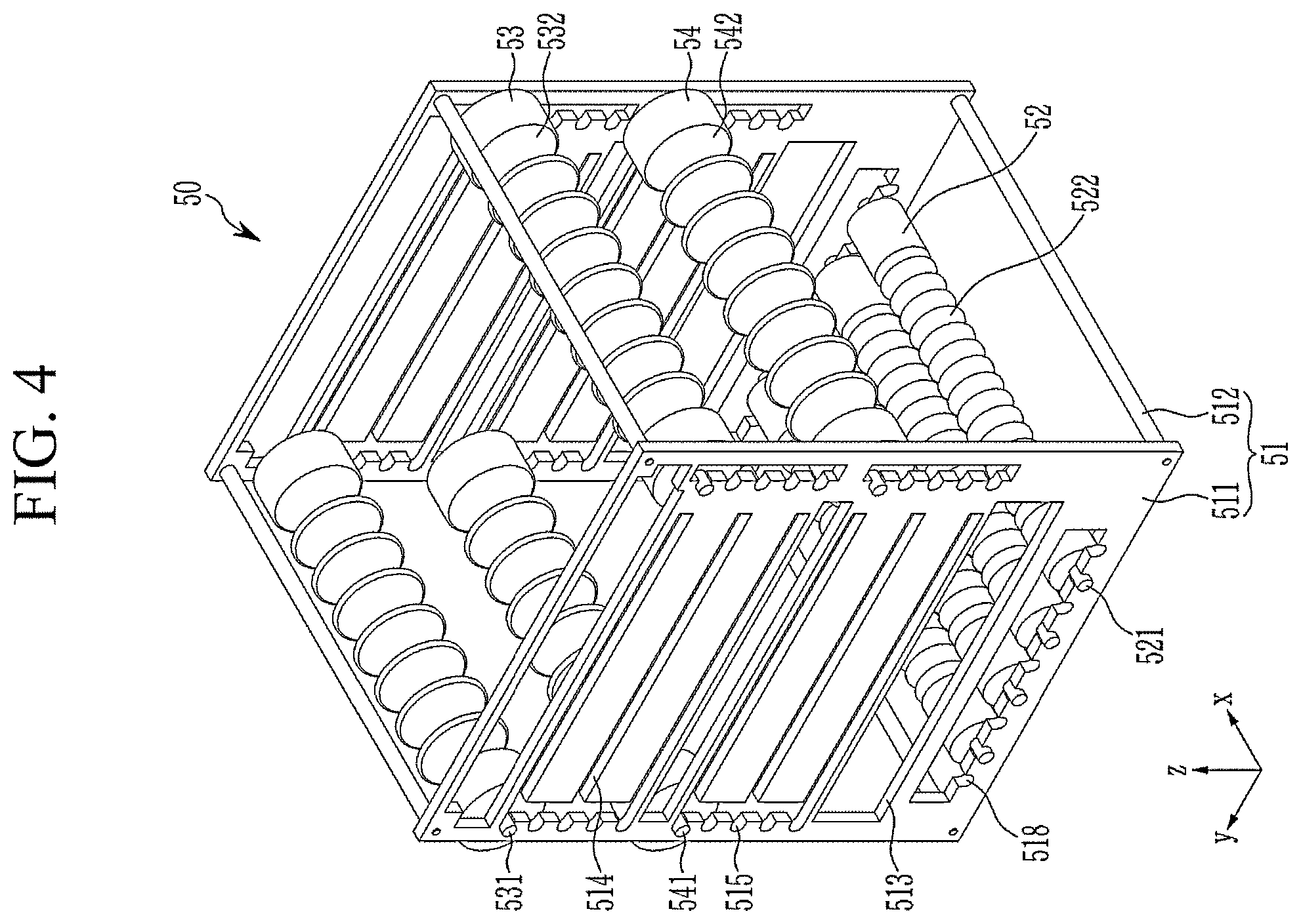 Patent US12351507 Figure 4 – Glass plate loading cassette and chemical strengthening system including the same