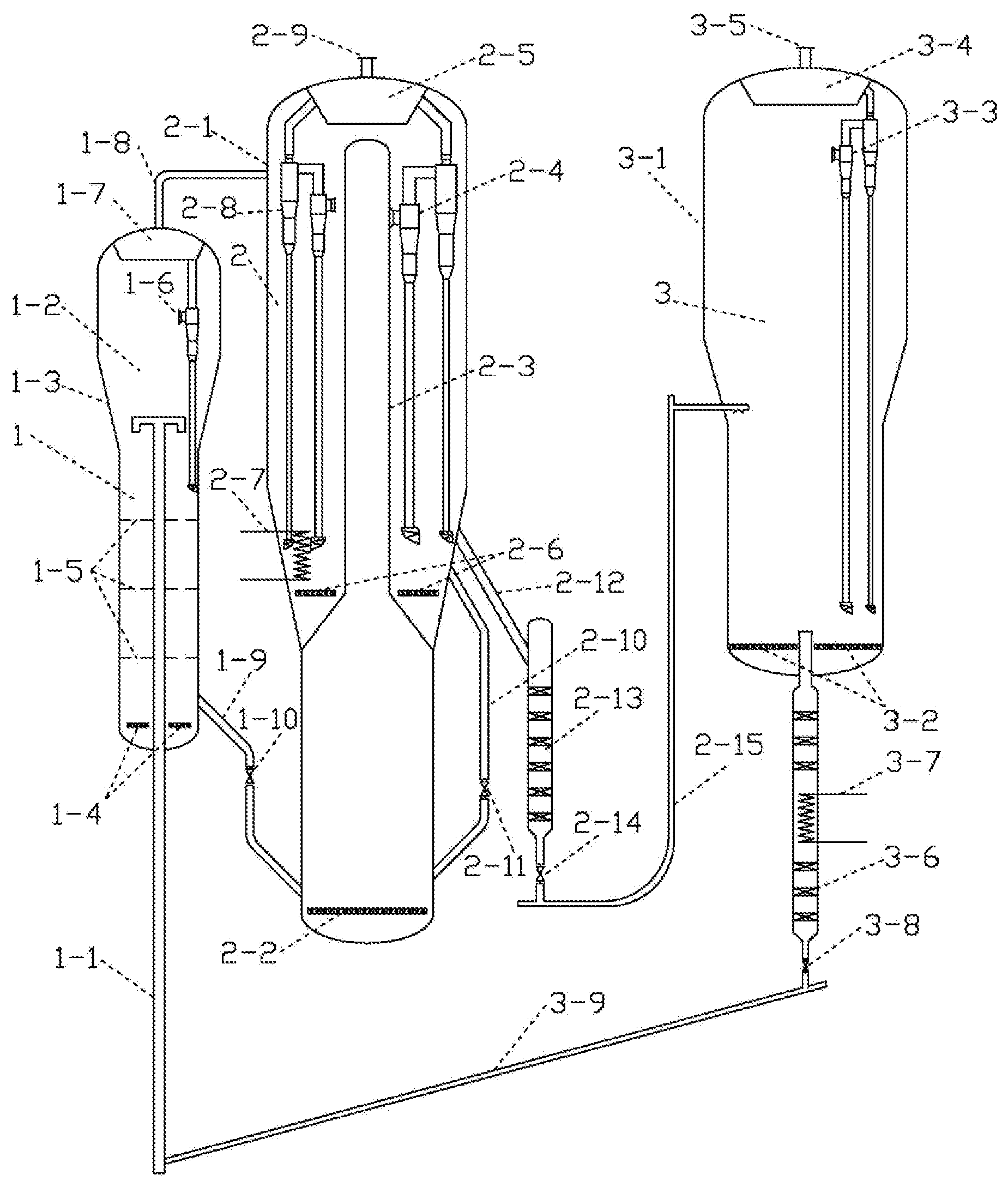 Patent US12351535 Figure 1 – Coke control reactor, device for preparing low-carbon olefins from oxygen-containing compound, and use thereof