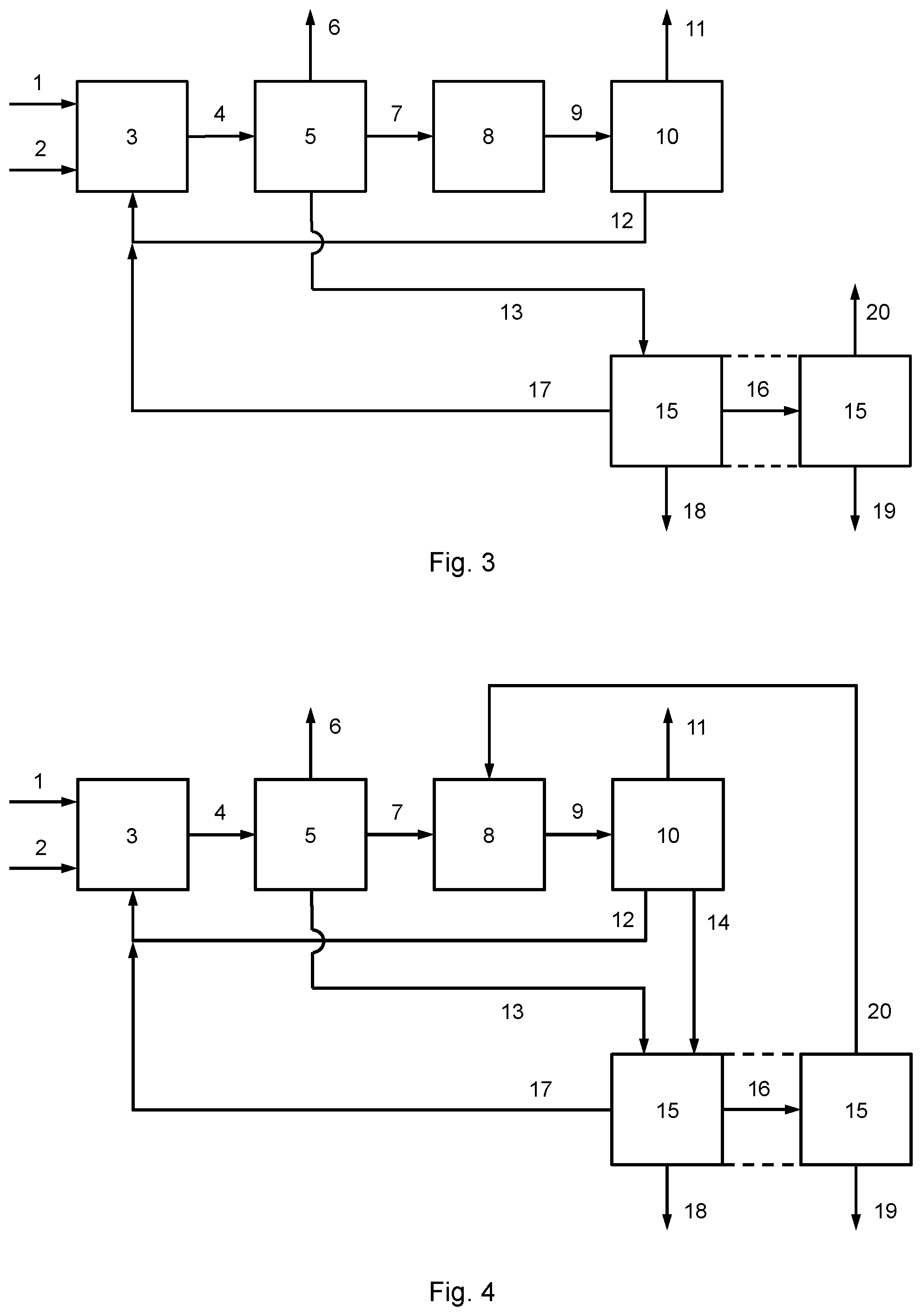 Patent US12351536 Figure 2 – Process for obtaining isobutene from a C4-hydrocarbon mixture
