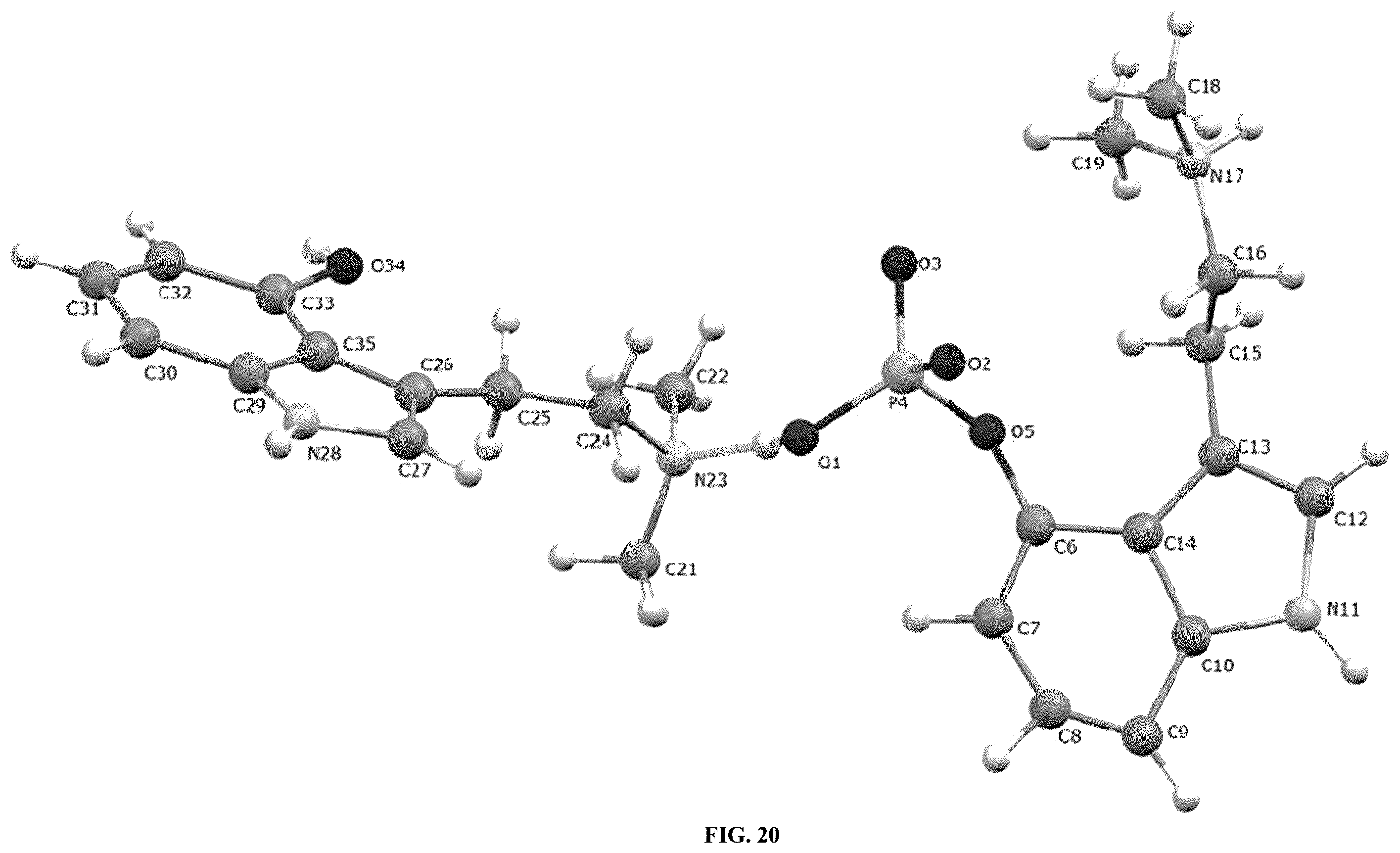 Patent US12351554 Figure 20 – Crystalline forms of compositions comprising psilocin and psilocybin
