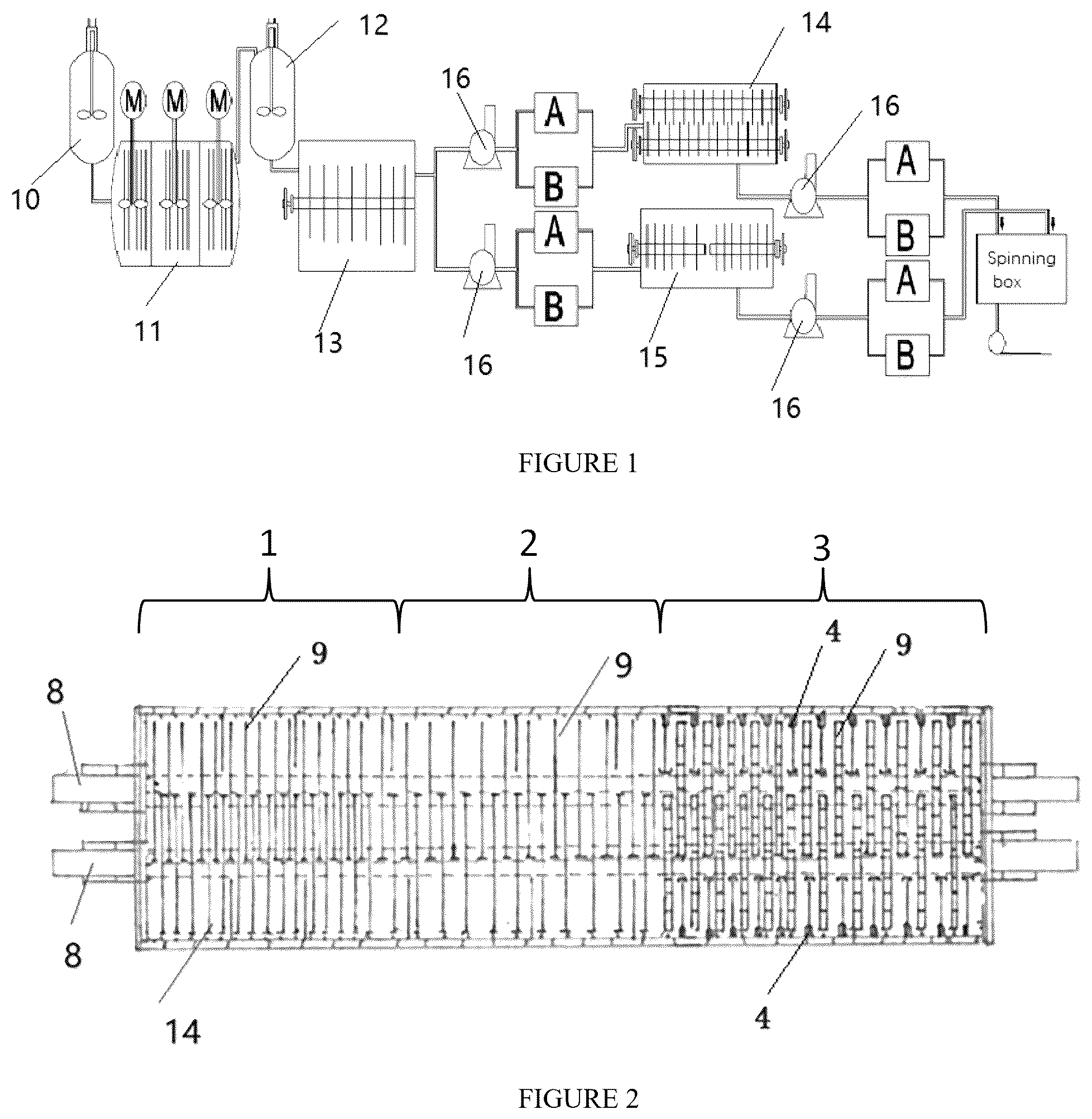 Patent US12351699 Figure 1 – Direct melt-spun full-matte high-viscosity pet/low-viscosity pet two-component elastic fiber and preparation method therefor