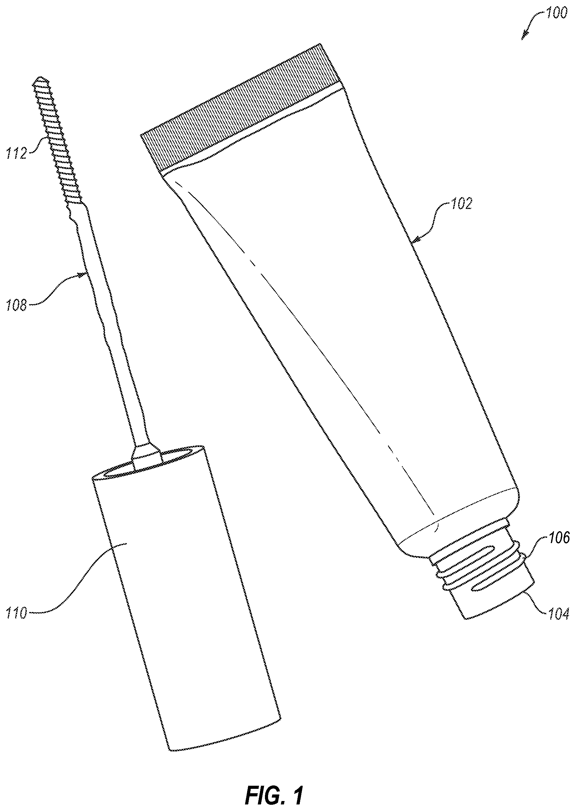 Patent US12351740 Figure 1 – Charcoal adhesive composition for lashes or lash extensions