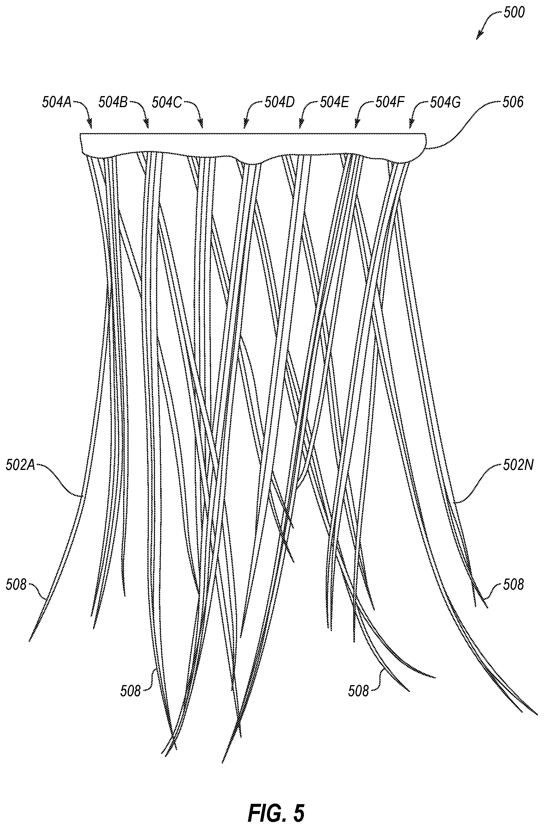 Patent US12351740 Figure 5 – Charcoal adhesive composition for lashes or lash extensions
