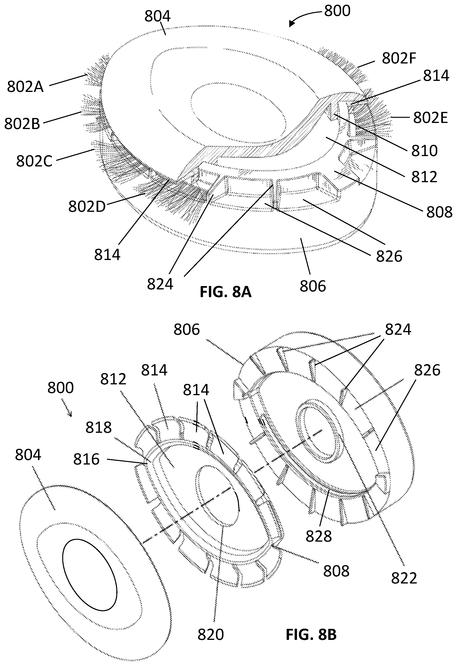 Patent US12351740 Figure 8 – Charcoal adhesive composition for lashes or lash extensions