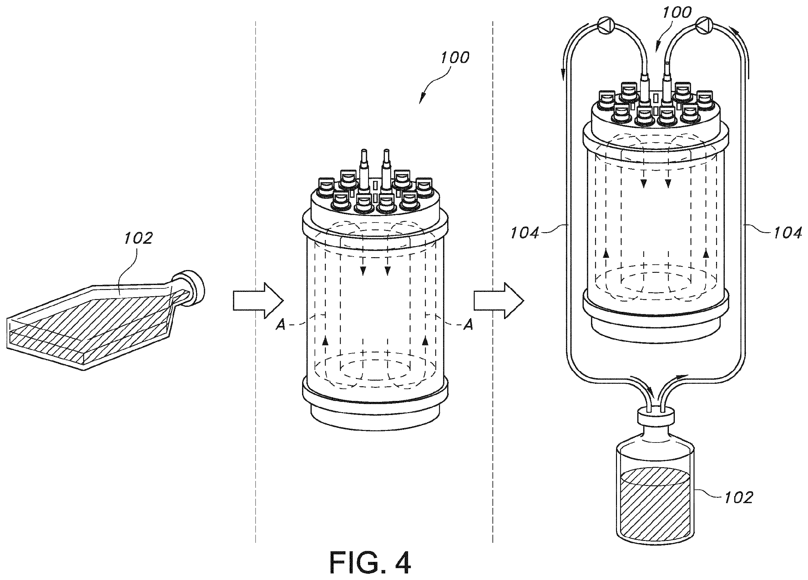 Patent US12351793 Figure 4 – System and method for the production of biomolecules