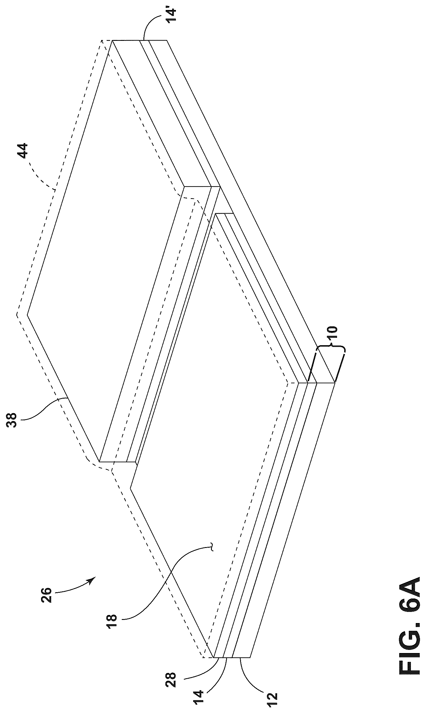 Patent US12351899 Figure 6 – Transparent article with a body and metal oxide disposed directly on the body, facilitating deposition of an electrically conductive and transparent ultra-thin metal film of a noble metal, and method of forming the same