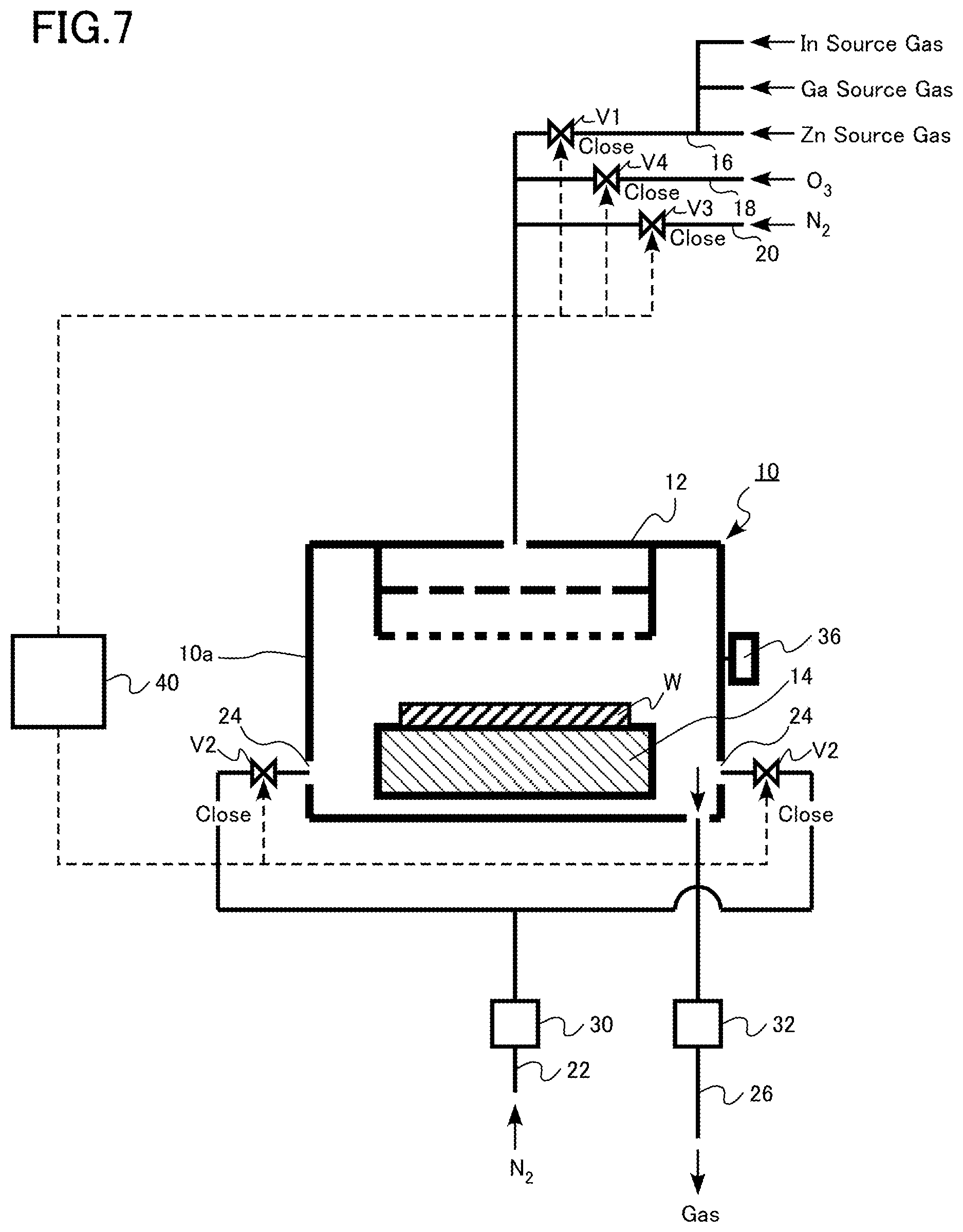 Patent US12351913 Figure 7 – Film forming apparatus and film forming method