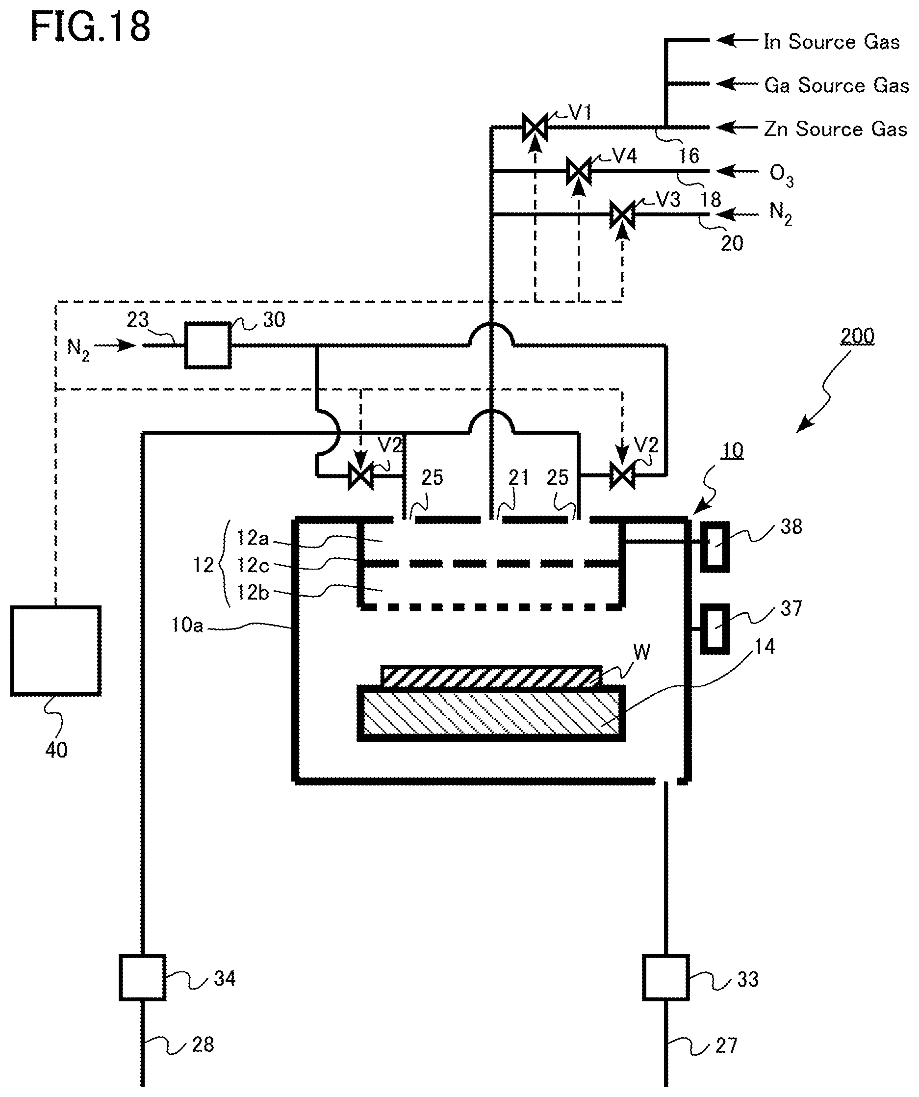 Patent US12351913 Figure 18 – Film forming apparatus and film forming method