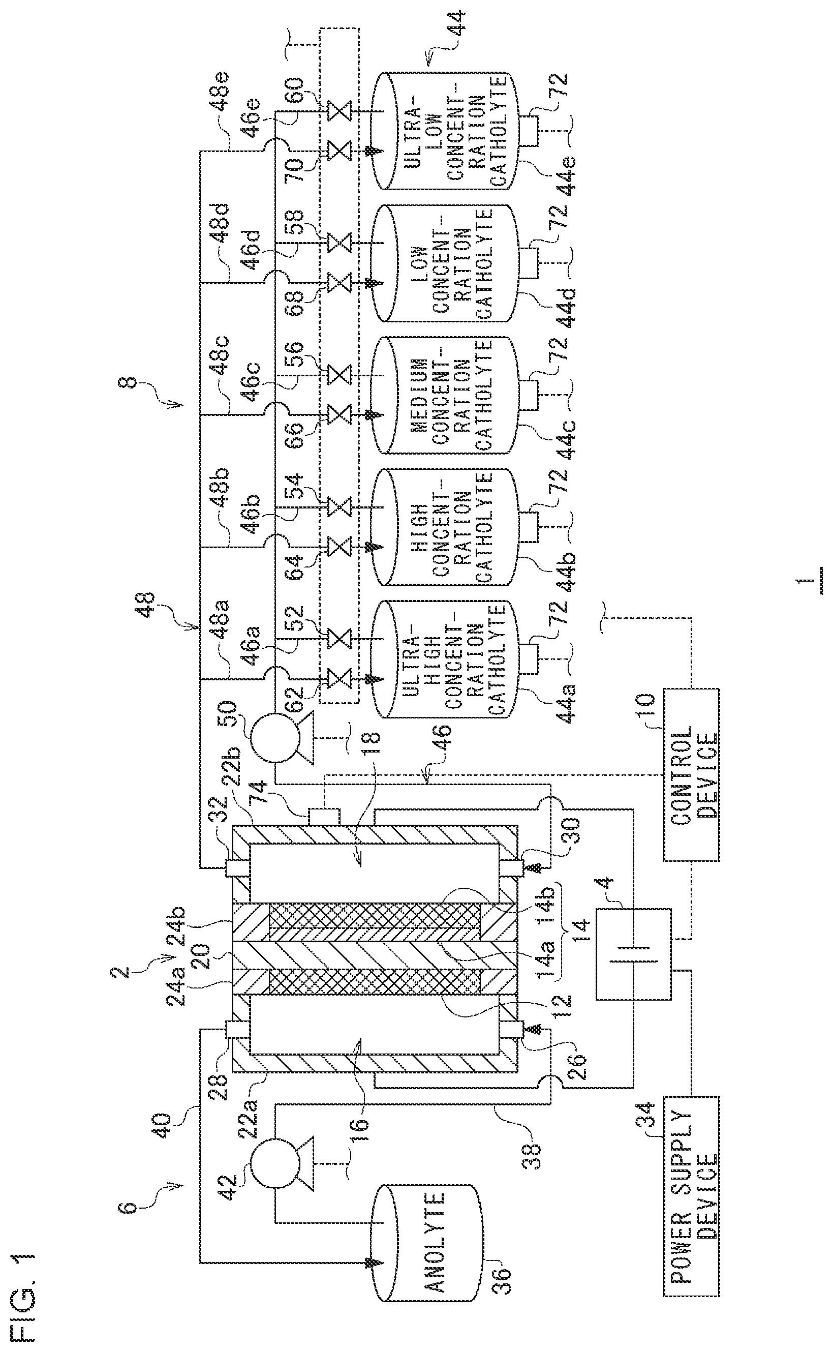 Patent US12351923 Figure 1 – Organic hydride producing system, control device for organic hydride producing system, and control method for organic hydride producing system