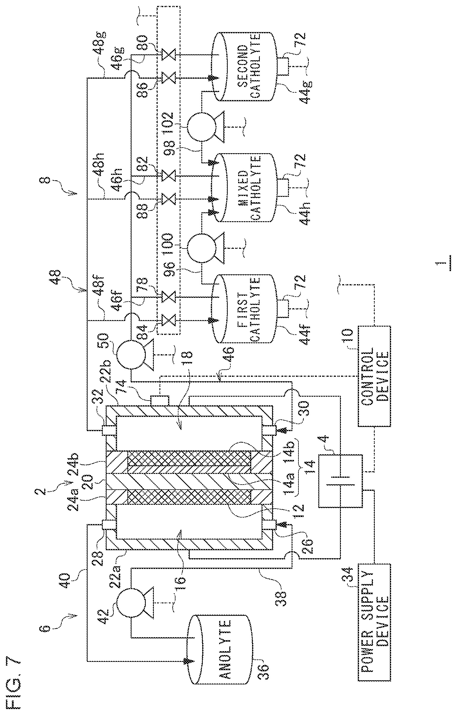 Patent US12351923 Figure 6 – Organic hydride producing system, control device for organic hydride producing system, and control method for organic hydride producing system