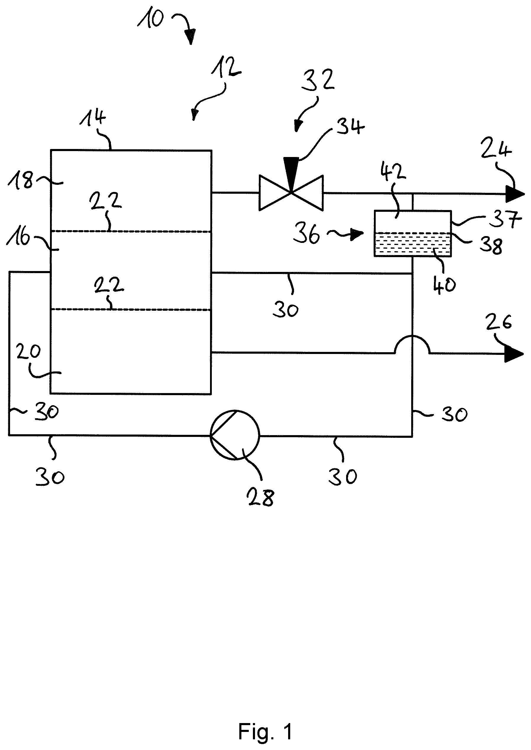 Patent US12351925 Figure 1 – Electrolyzer system and matrix cell therefor