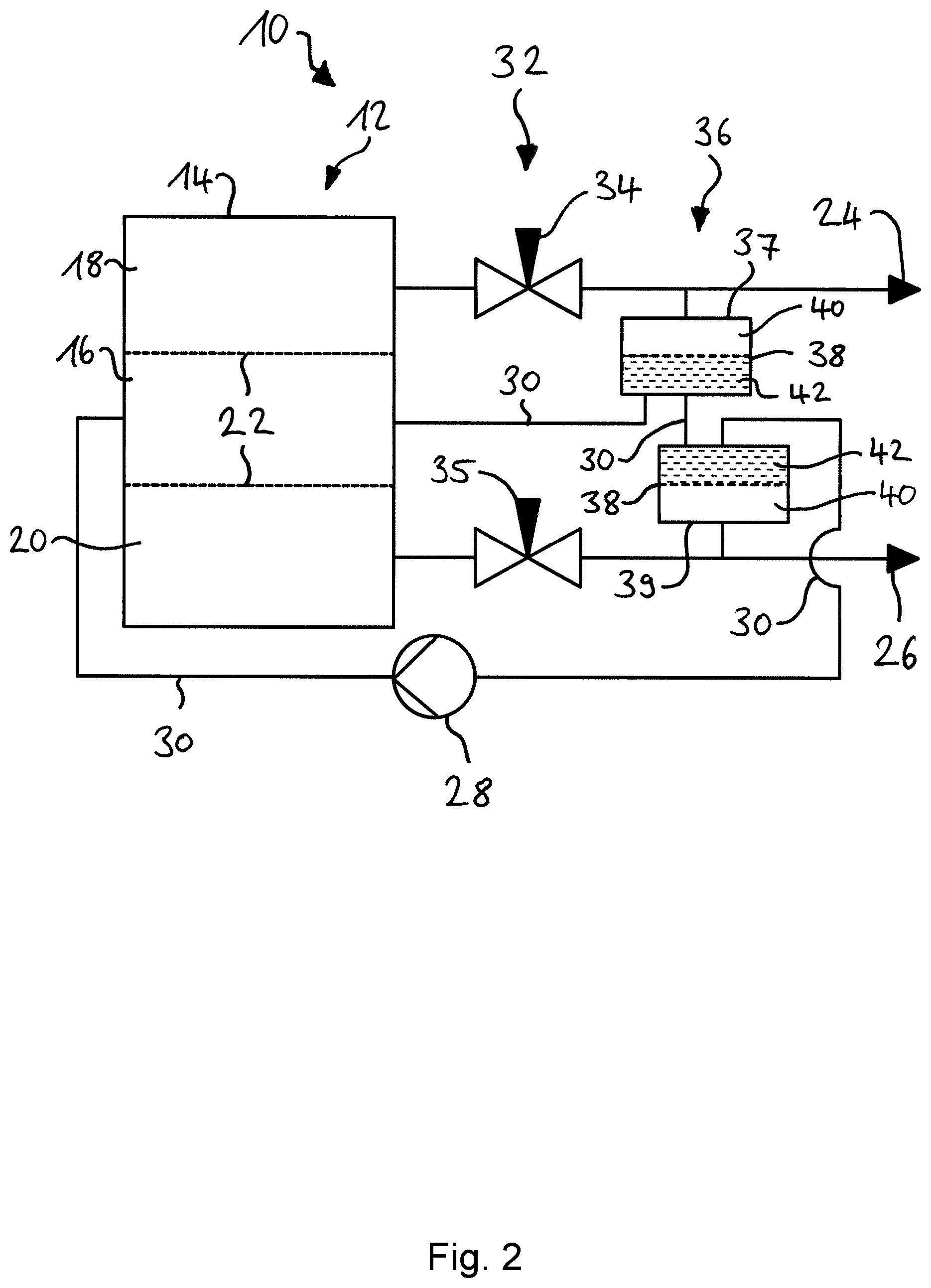 Patent US12351925 Figure 2 – Electrolyzer system and matrix cell therefor
