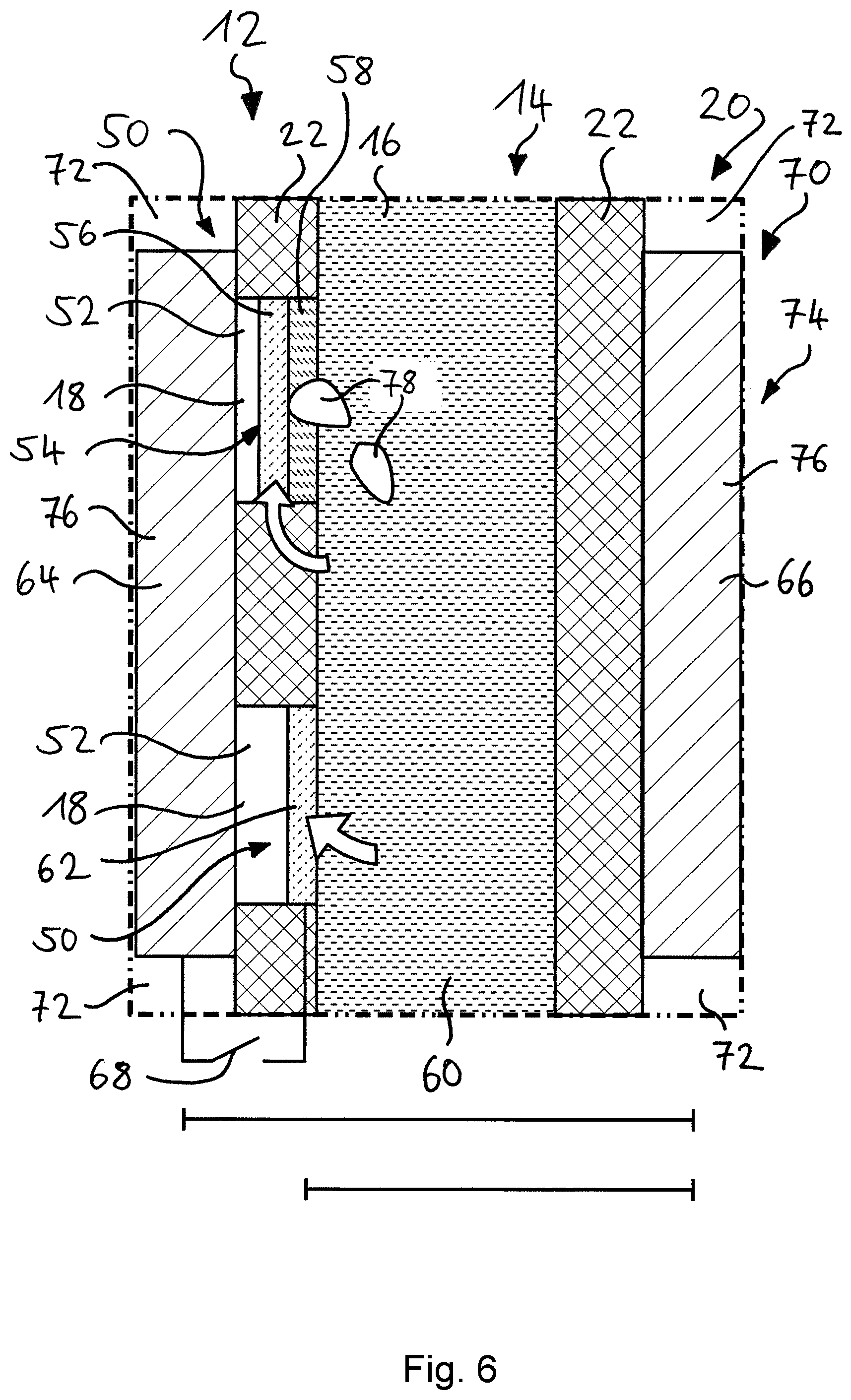 Patent US12351925 Figure 6 – Electrolyzer system and matrix cell therefor