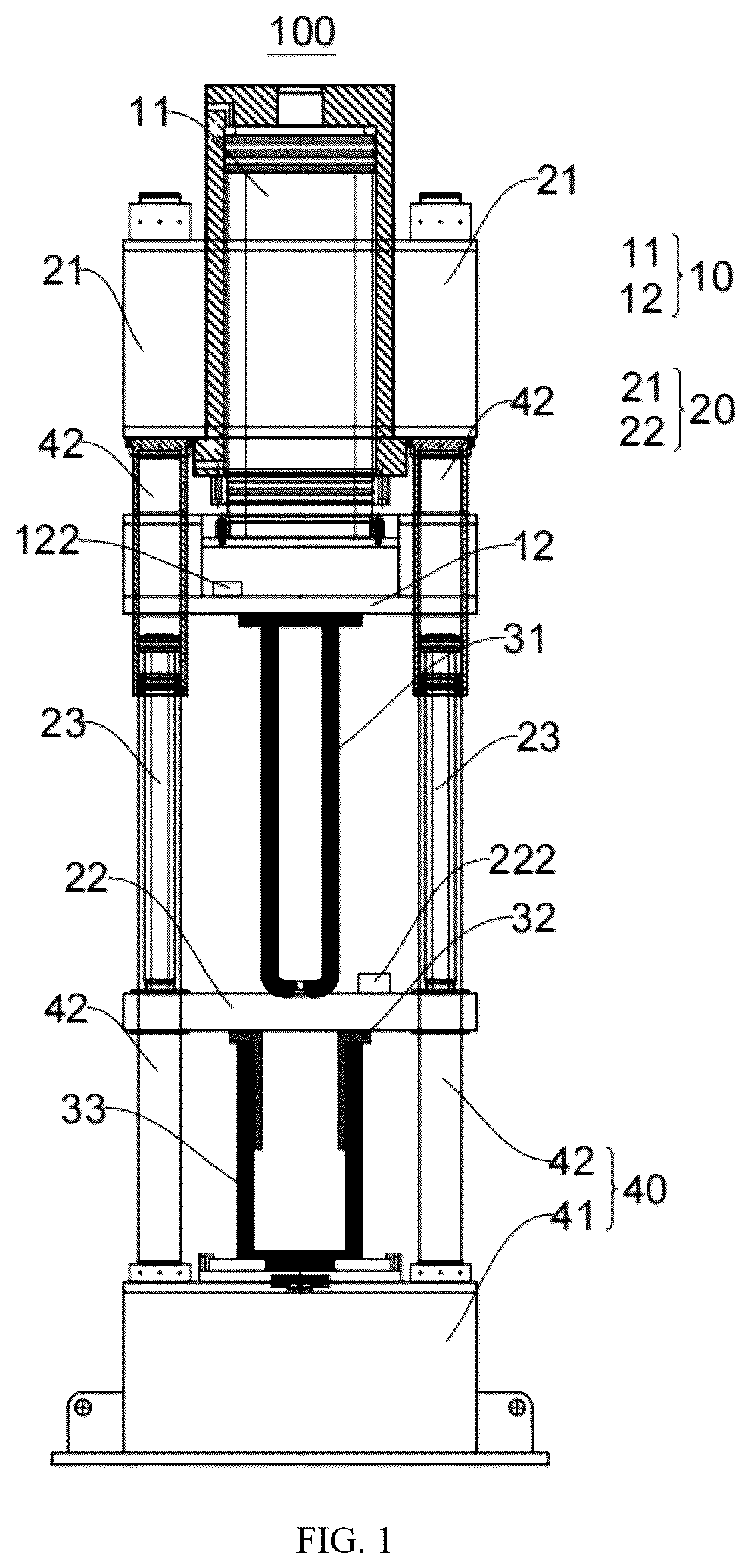 Patent US12351927 Figure 1 – Forming device and preparation method of graphite crucible