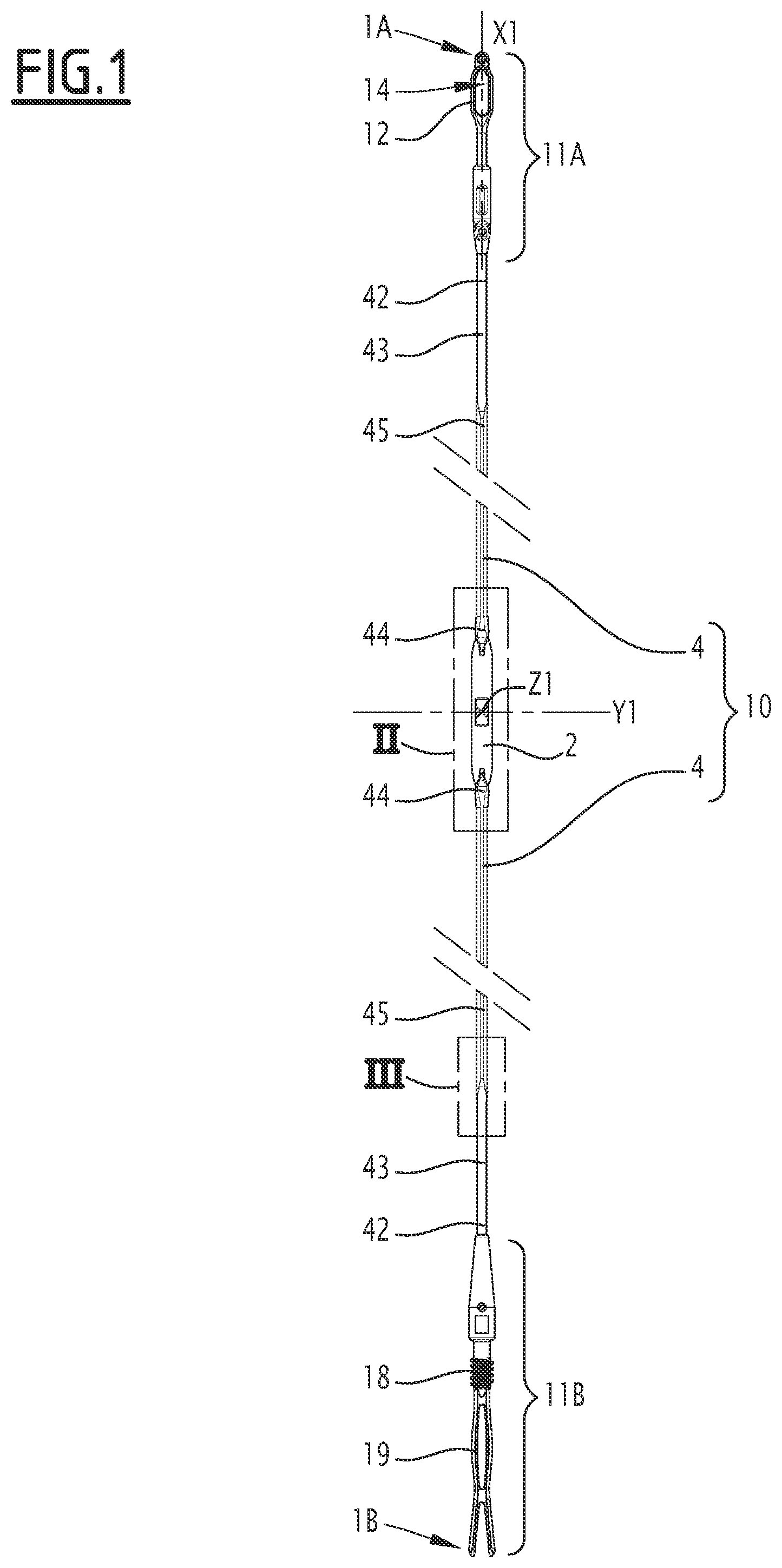 Patent US12351950 Figure 1 – Heddle for weaving loom and weaving loom provided with such a heddle